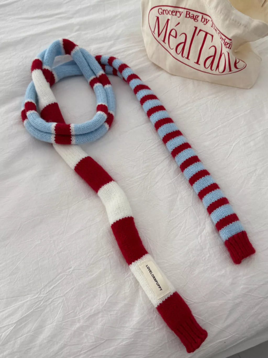 Striped Knitted Warm Scarf