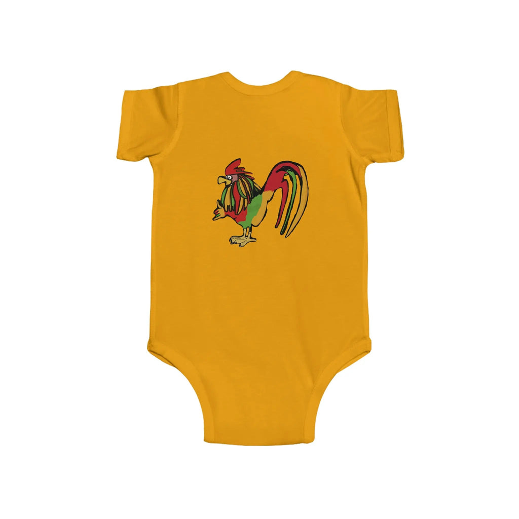 Infant Rasta Rooster Jersey Bodysuit