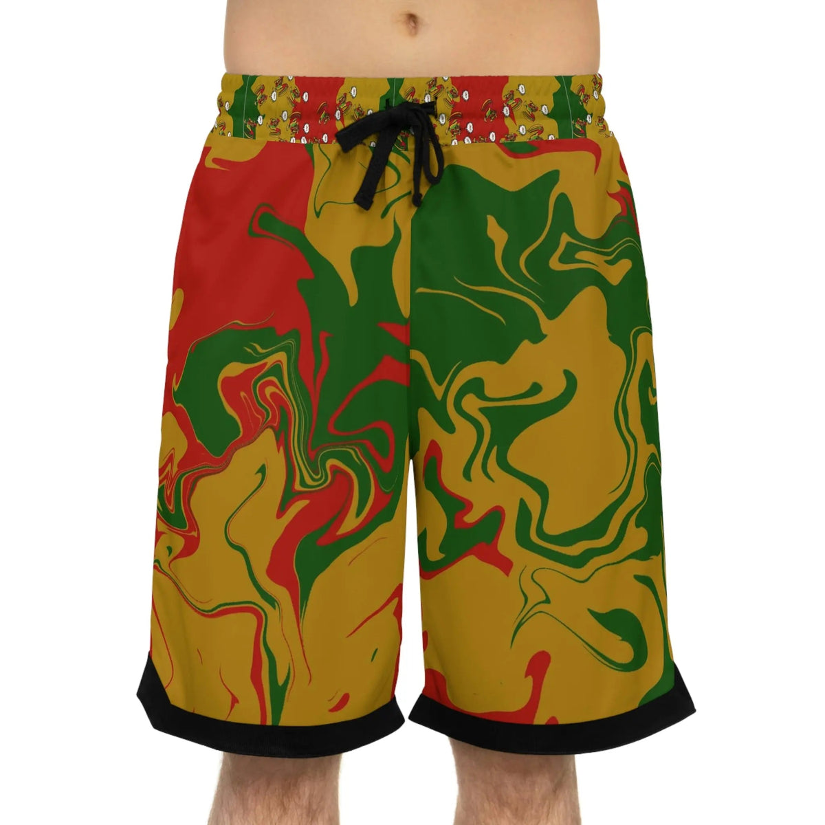 Rasta Rooster Camouflage Shorts