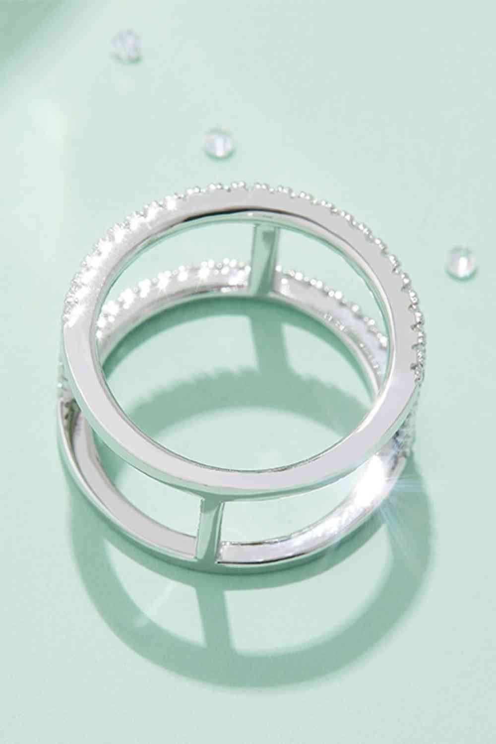 Always Get Better Moissanite Ring – Modern Minimalist Design See size chart under “more details”