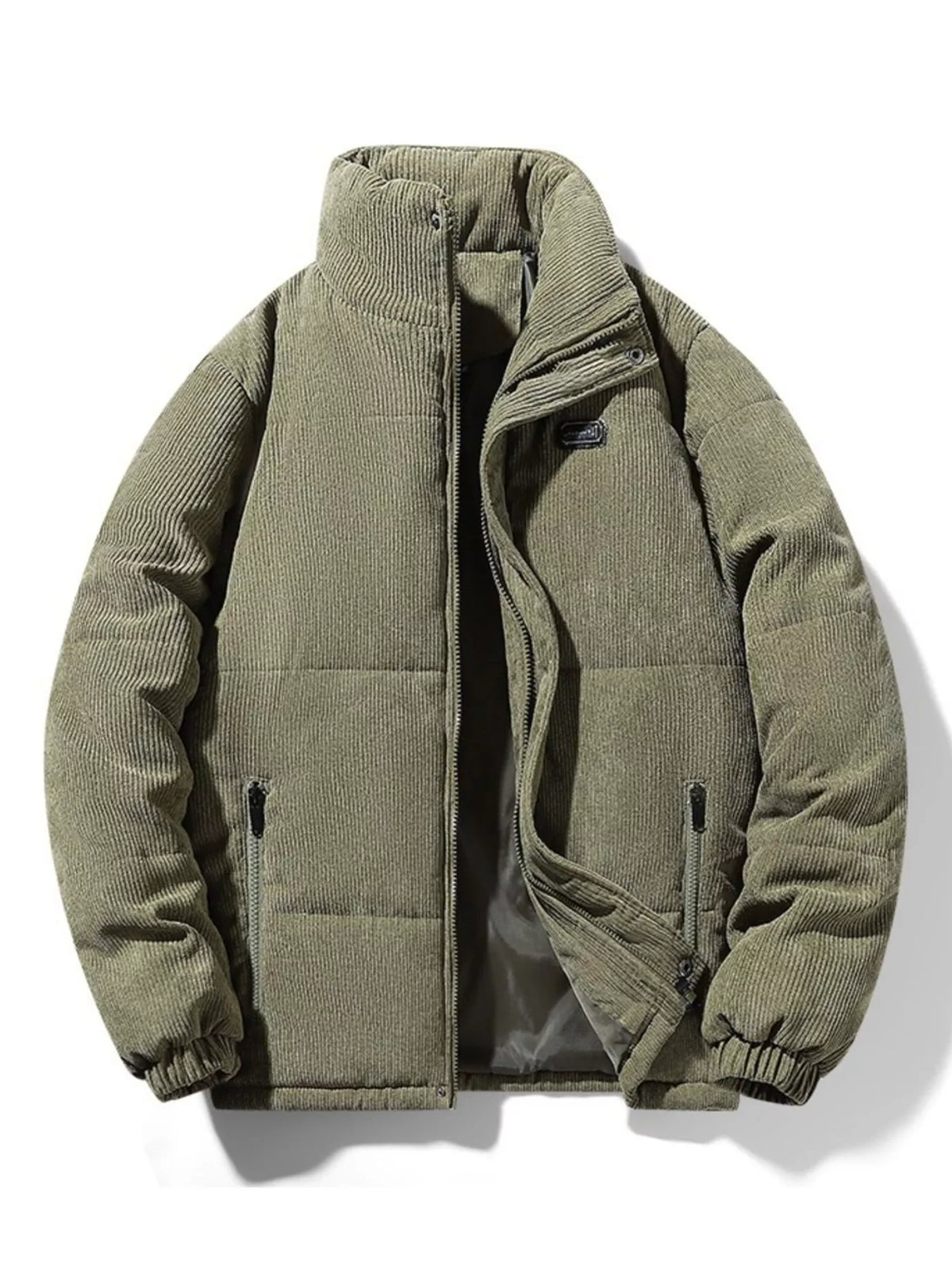 Men's Plus Size Corduroy Padded Winter Coat