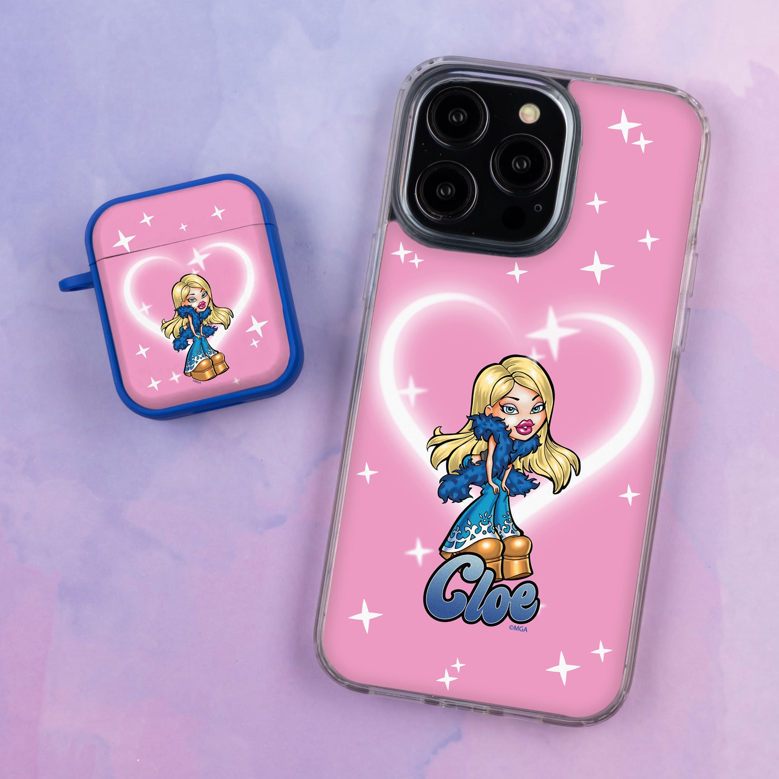 Bratz® Passion For Fashion HD Apple iPhone 12 Mag-Safe Phone Case and AirPods Gen 1 & 2 Combo Package