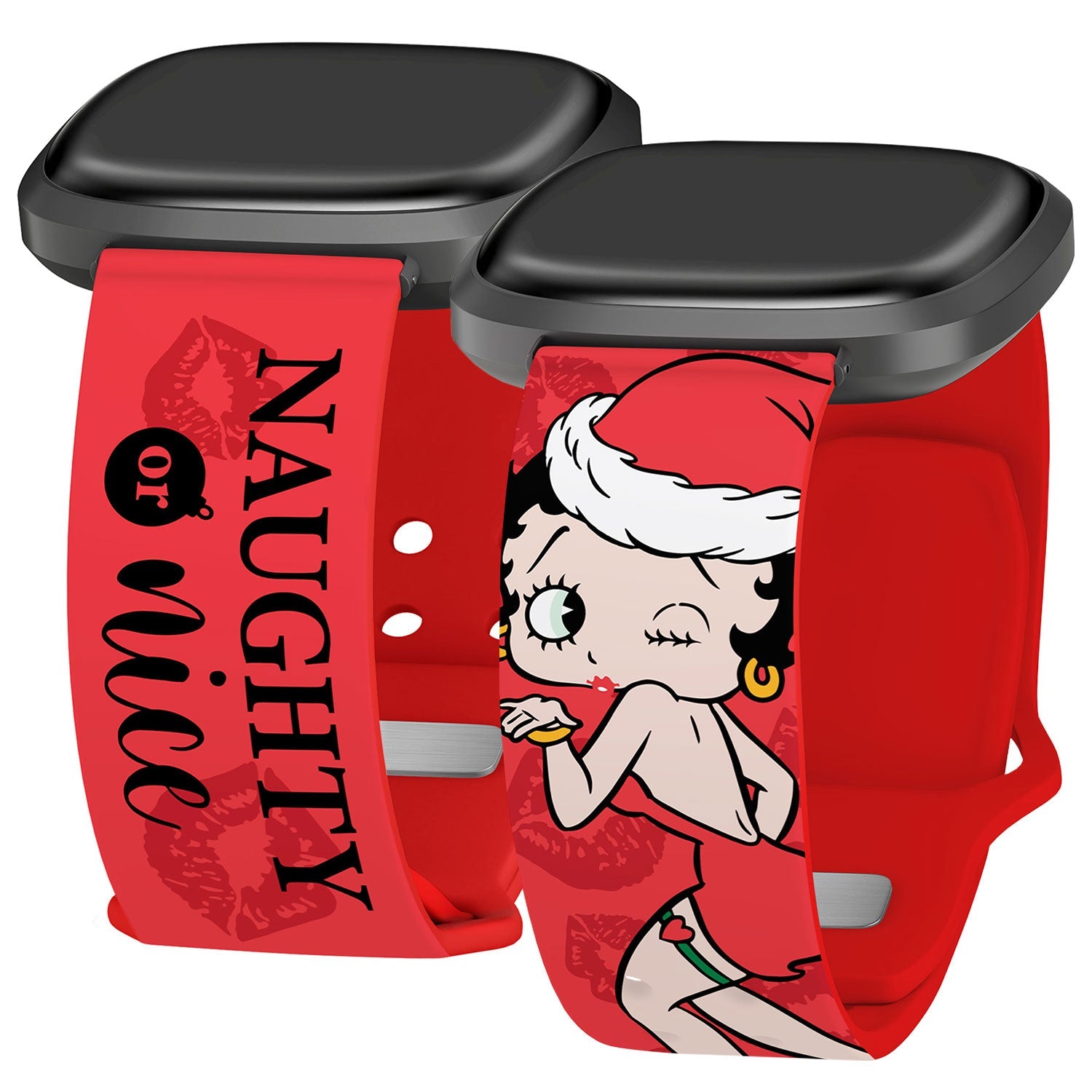 Betty Boop Happy Holidays HD Fitbit Versa 3 & Sense 1 Watch Band
