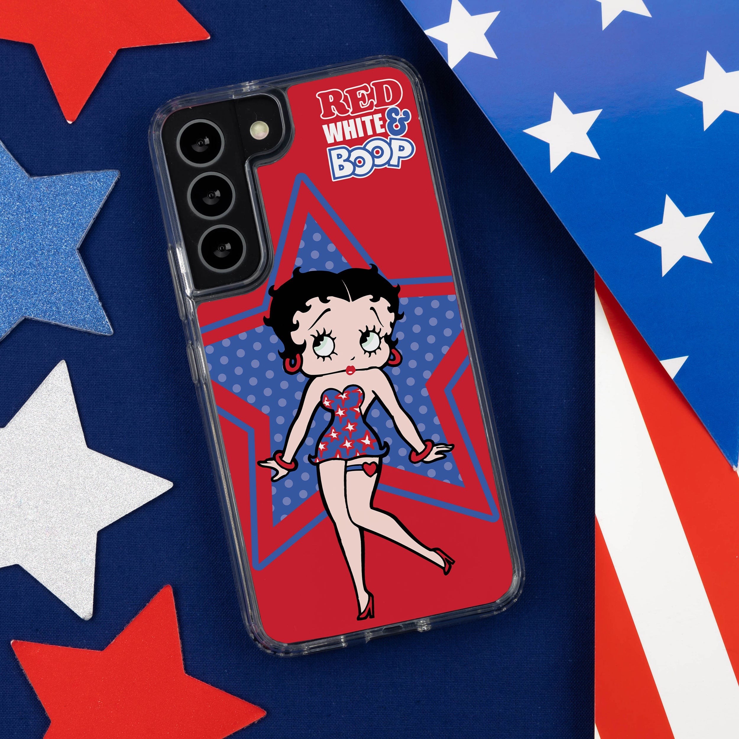 Betty Boop Red White & Boop HD Samsung Galaxy S22 Phone Case