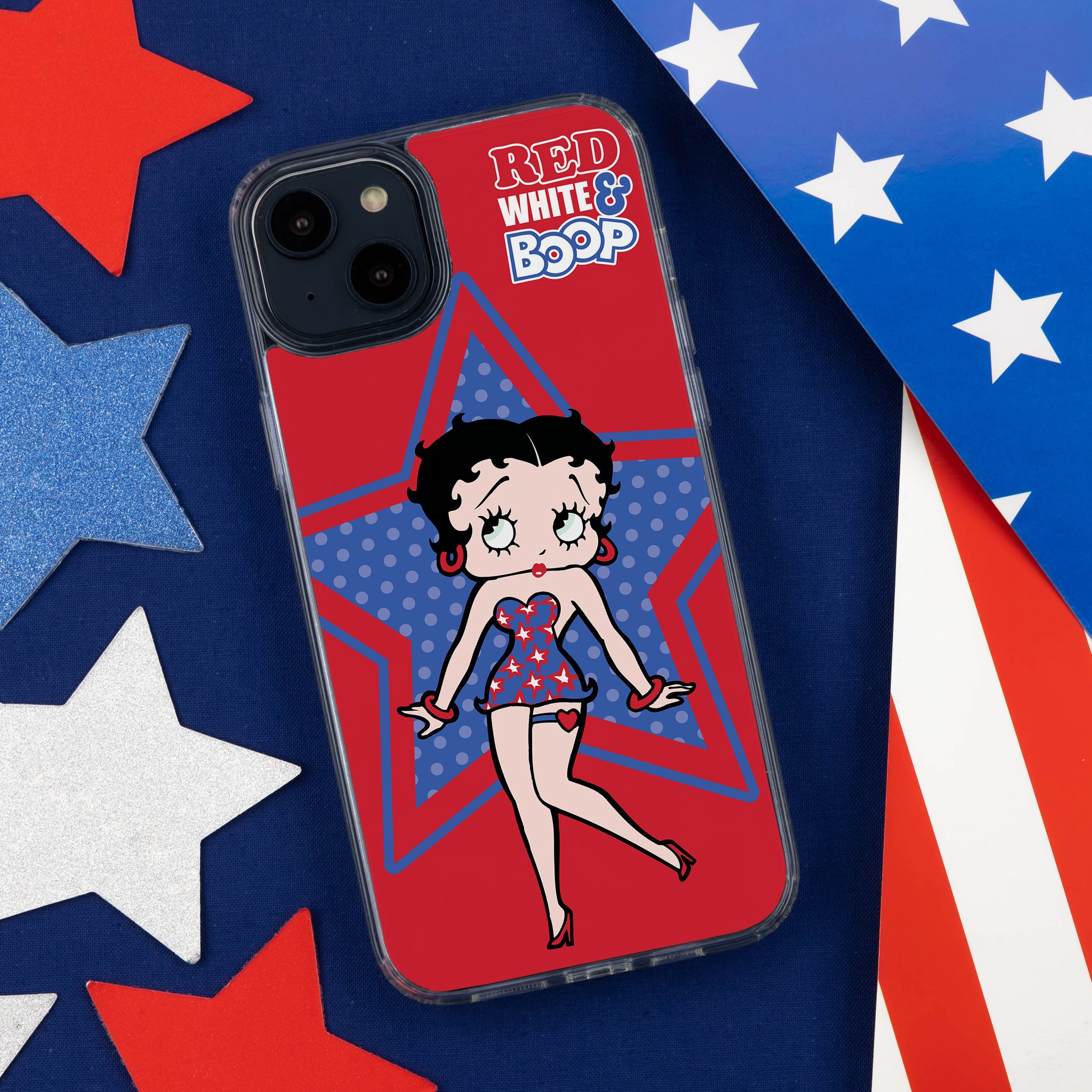 Betty Boop Red White & Boop HD Apple iPhone 13 Mag-Safe Phone Case