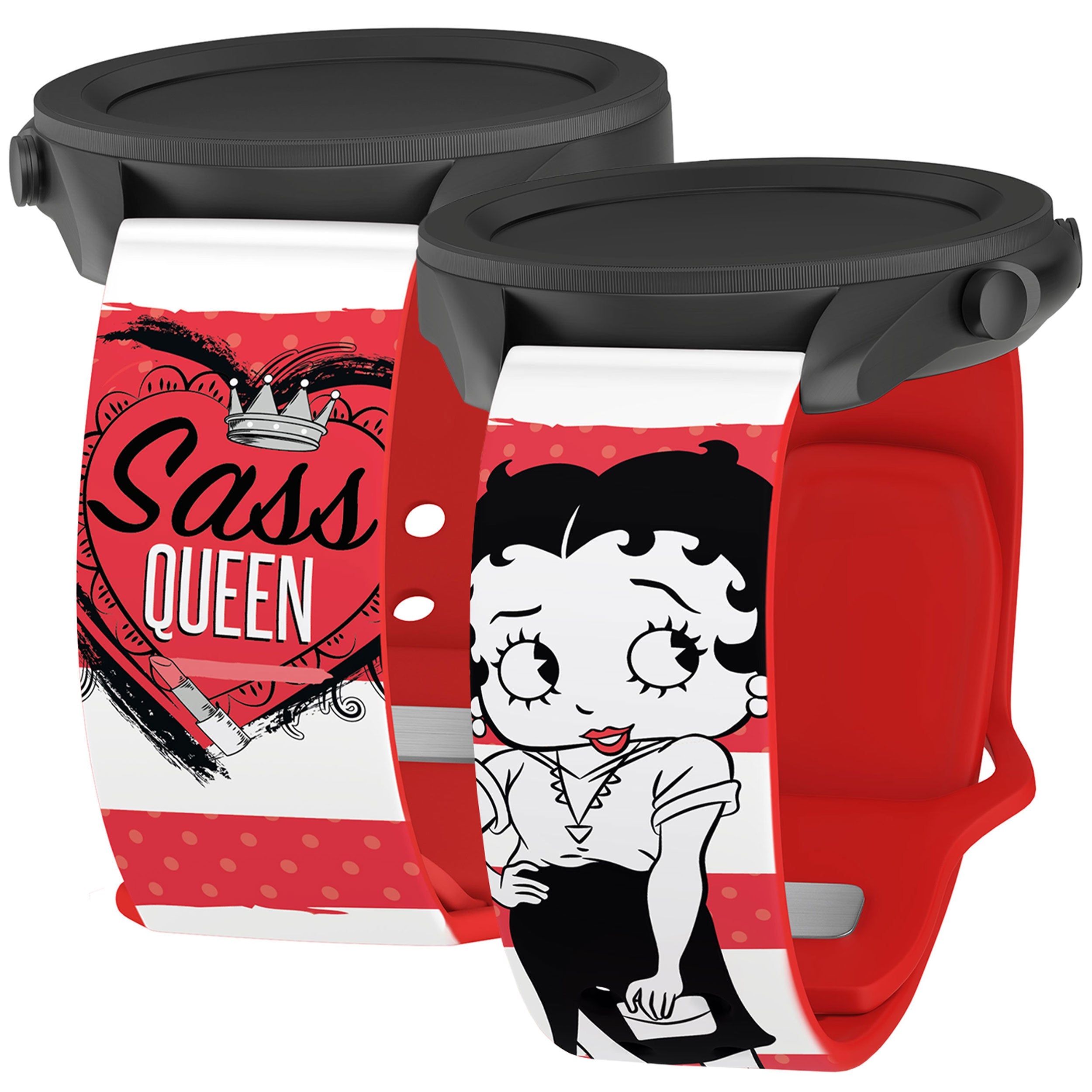 Betty Boop Romantic Rebel HD  Watchband for Samsung, Garmin, Fossil, and More