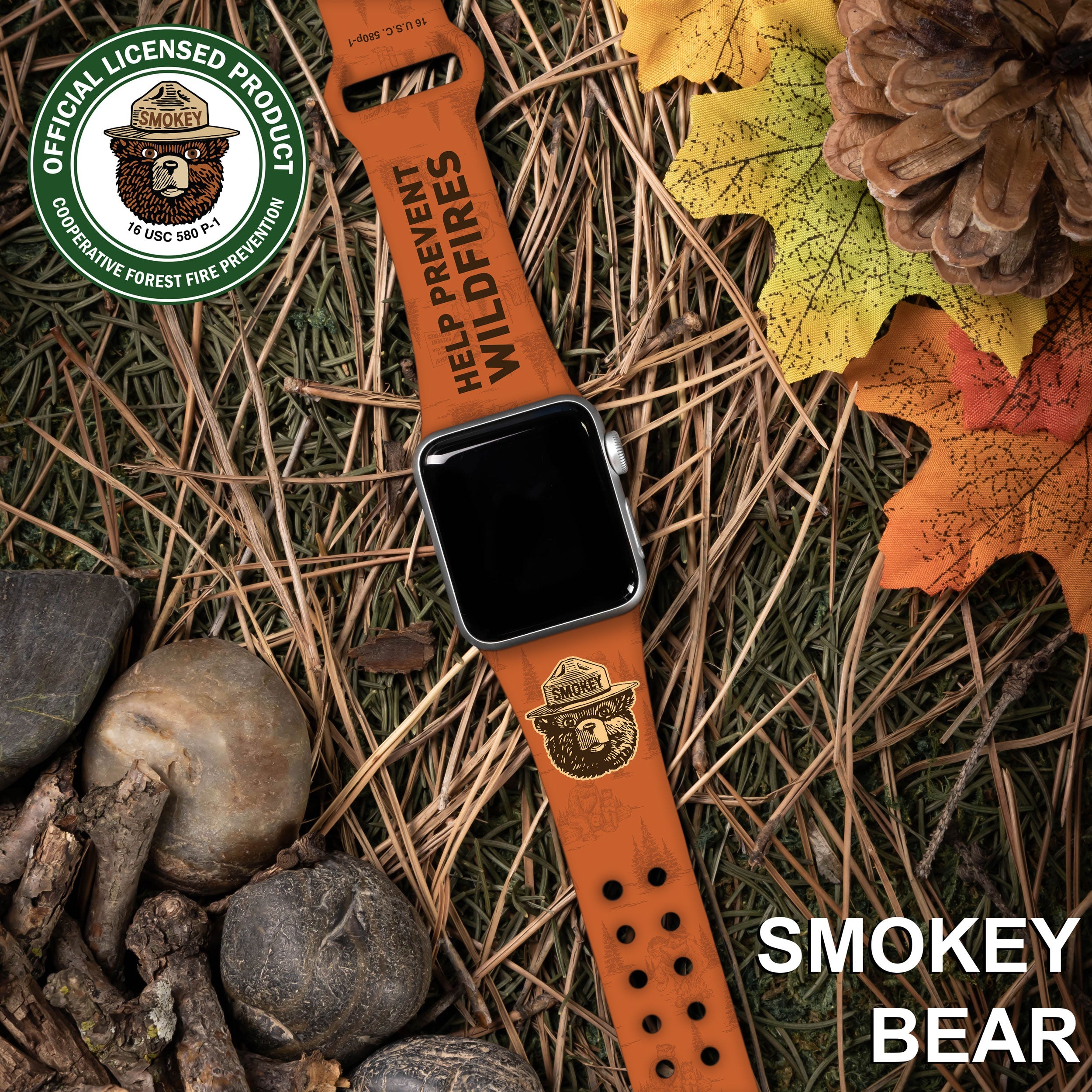 Smokey Bear Classic HD Apple Watch Band