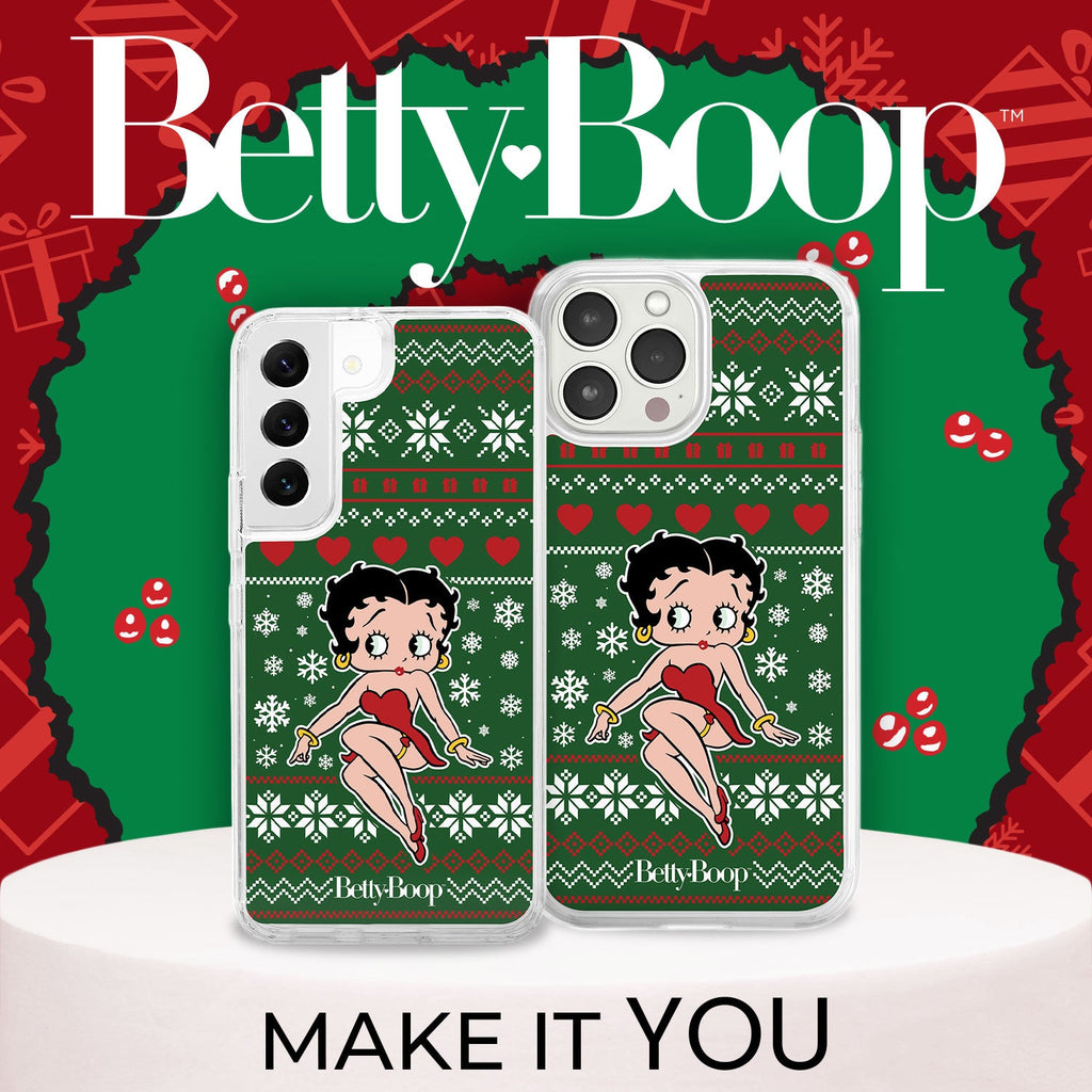 Betty Boop Happy Holidays HD Apple iPhone 13 Series Mag-Safe Phone Case