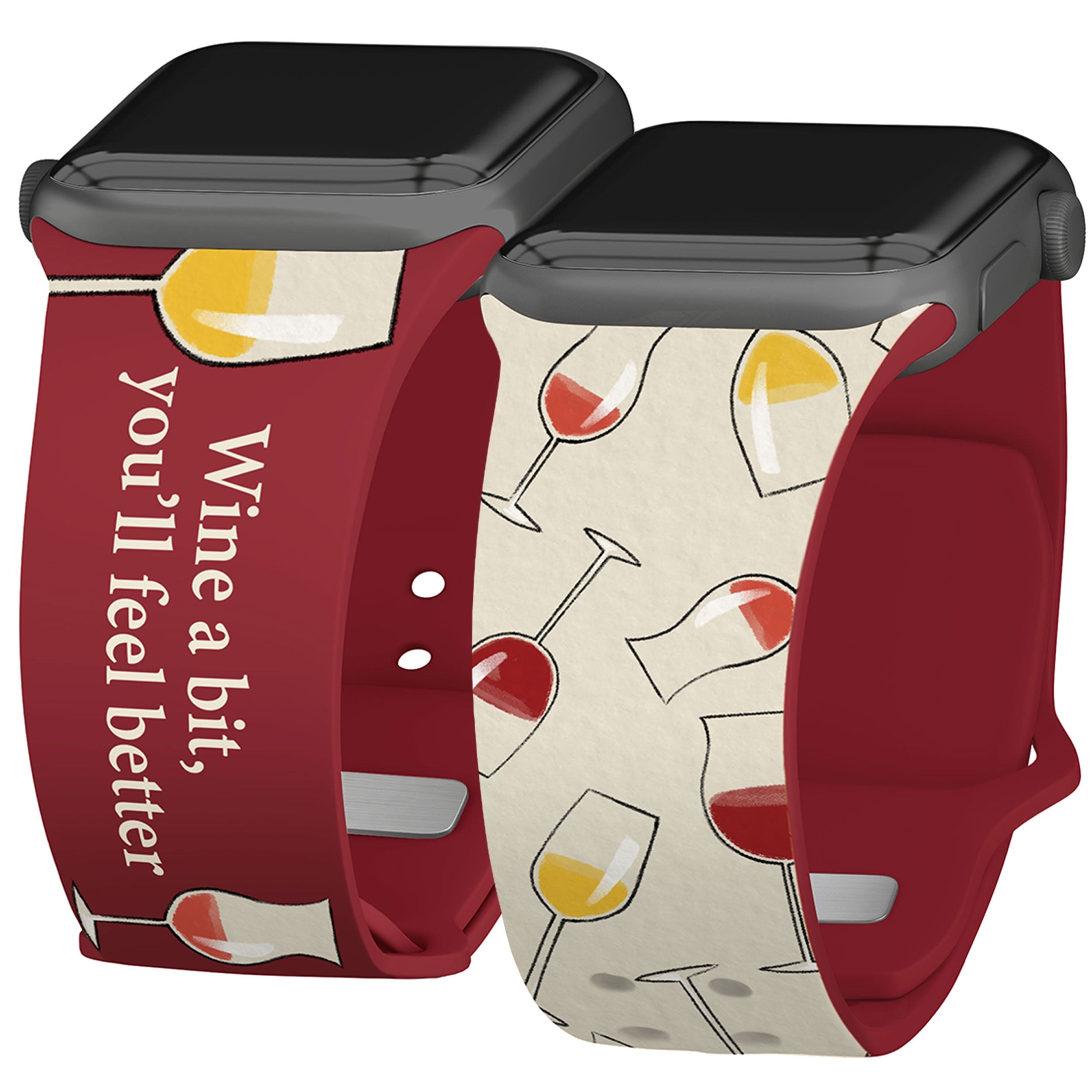 Wine, Beer, & Booze HD Apple Watch Band