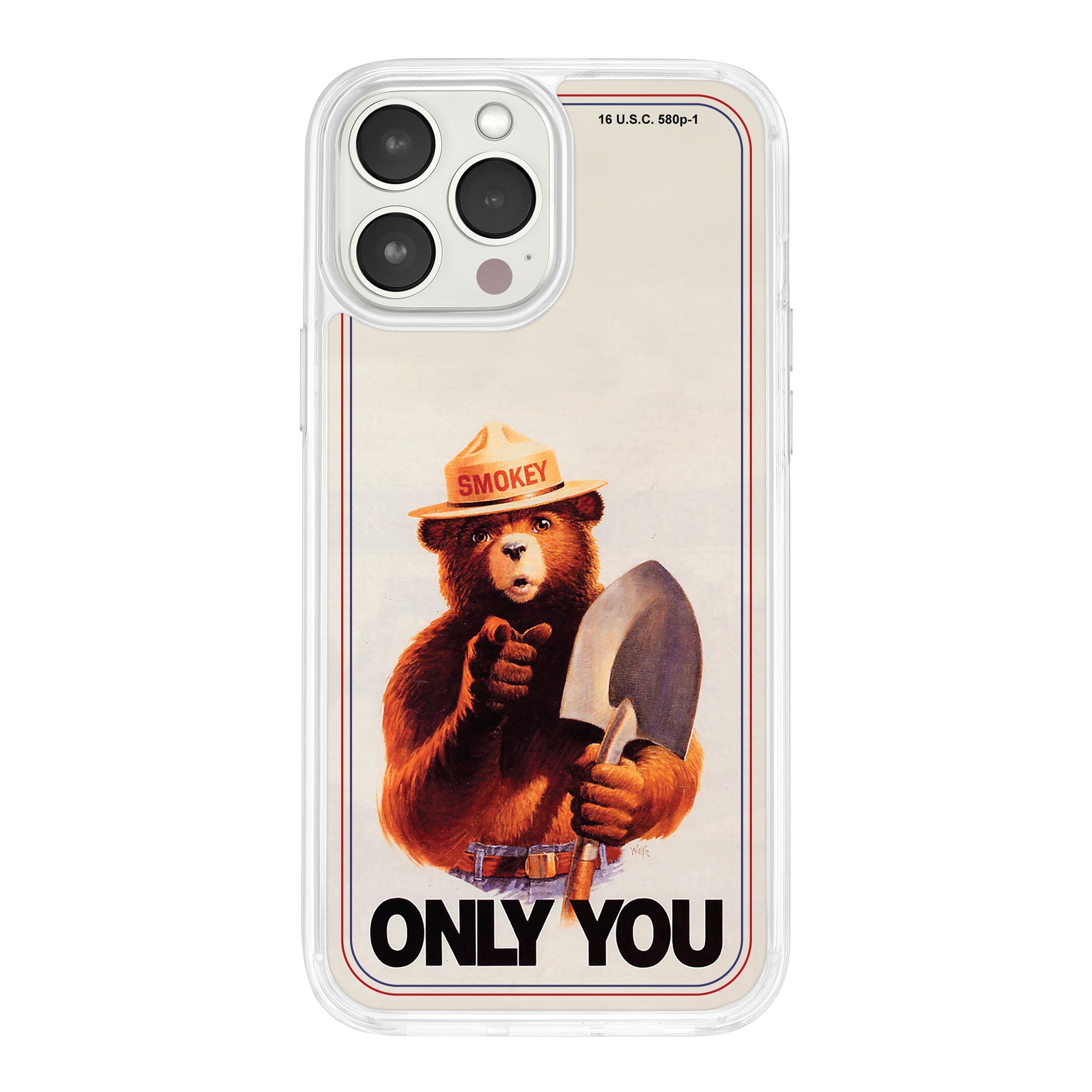 Smokey Bear Classic HD Apple iPhone 15 Series Mag-Safe Phone Case
