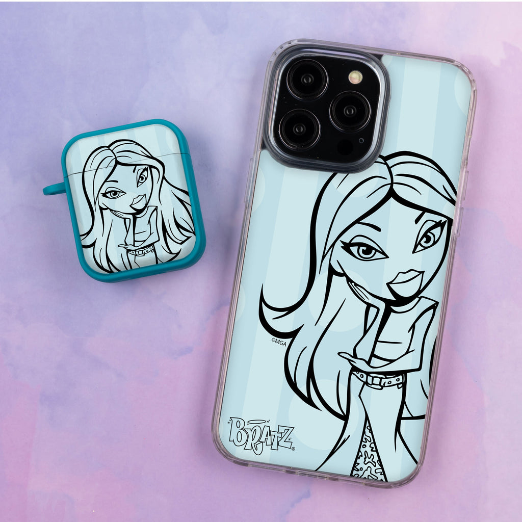 Bratz® Passion For Fashion HD Apple iPhone 14 Mag-Safe Phone Case and AirPods Gen 1 & 2 Combo Package