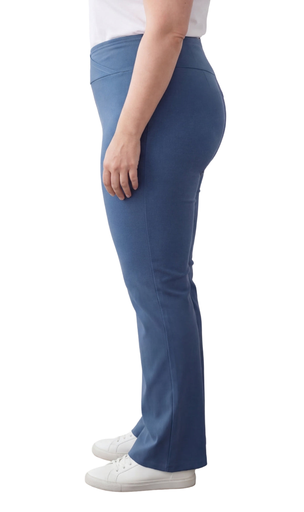 Women's Bootcut Flare plus size Leggings — Pull-On Cotton Stretch with Crossover Waist