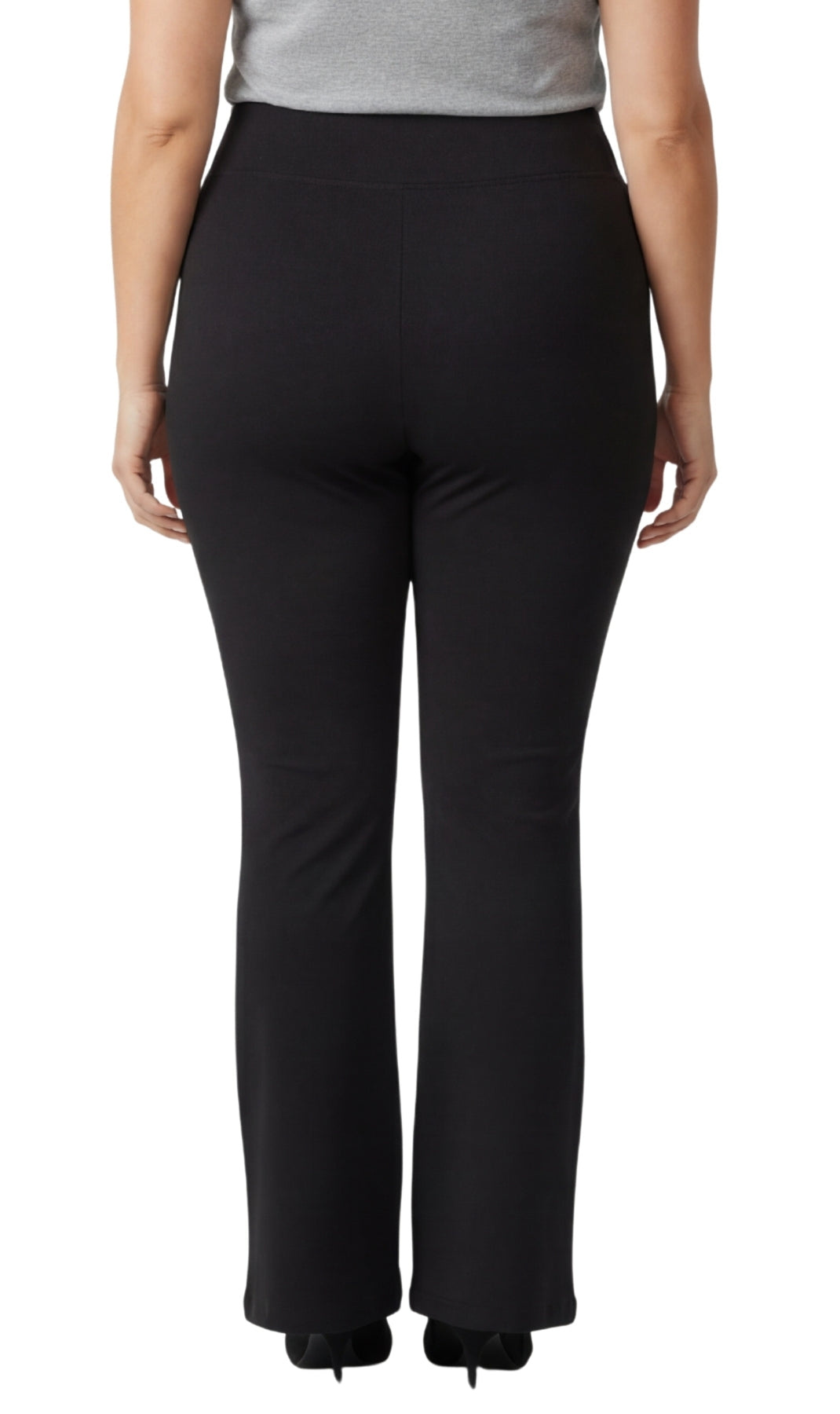 Women's Bootcut Flare plus size Leggings — Pull-On Cotton Stretch with Crossover Waist