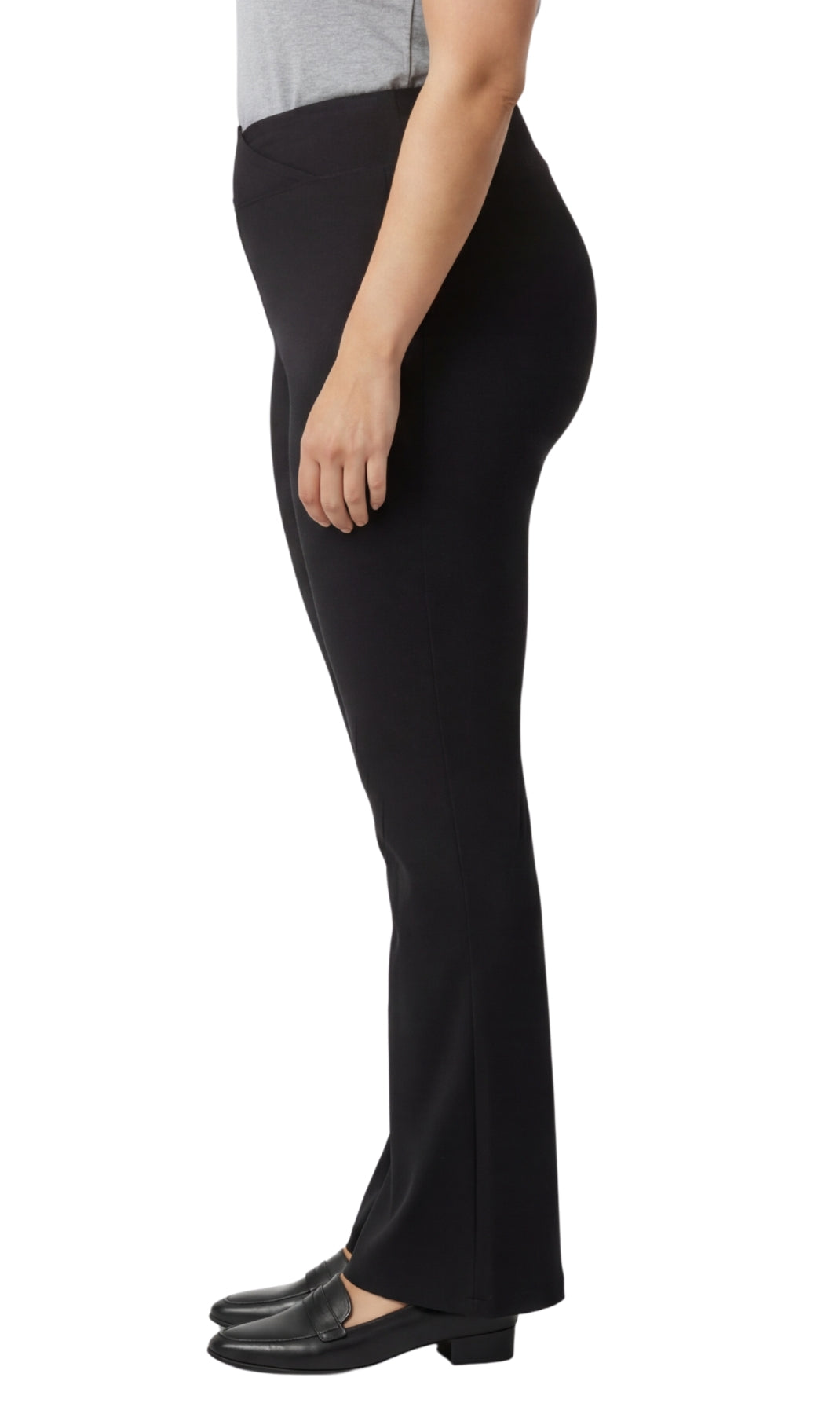 Women's Bootcut Flare plus size Leggings — Pull-On Cotton Stretch with Crossover Waist