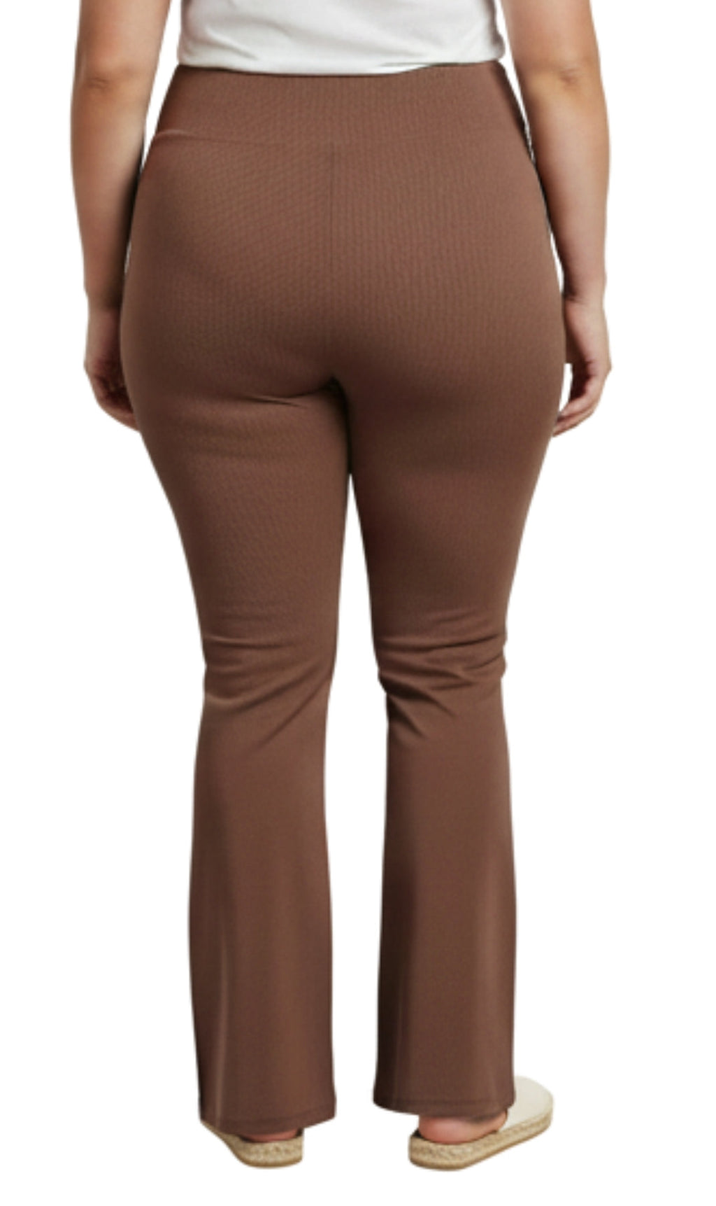 Women's Bootcut Flare plus size Leggings — Pull-On Cotton Stretch with Crossover Waist