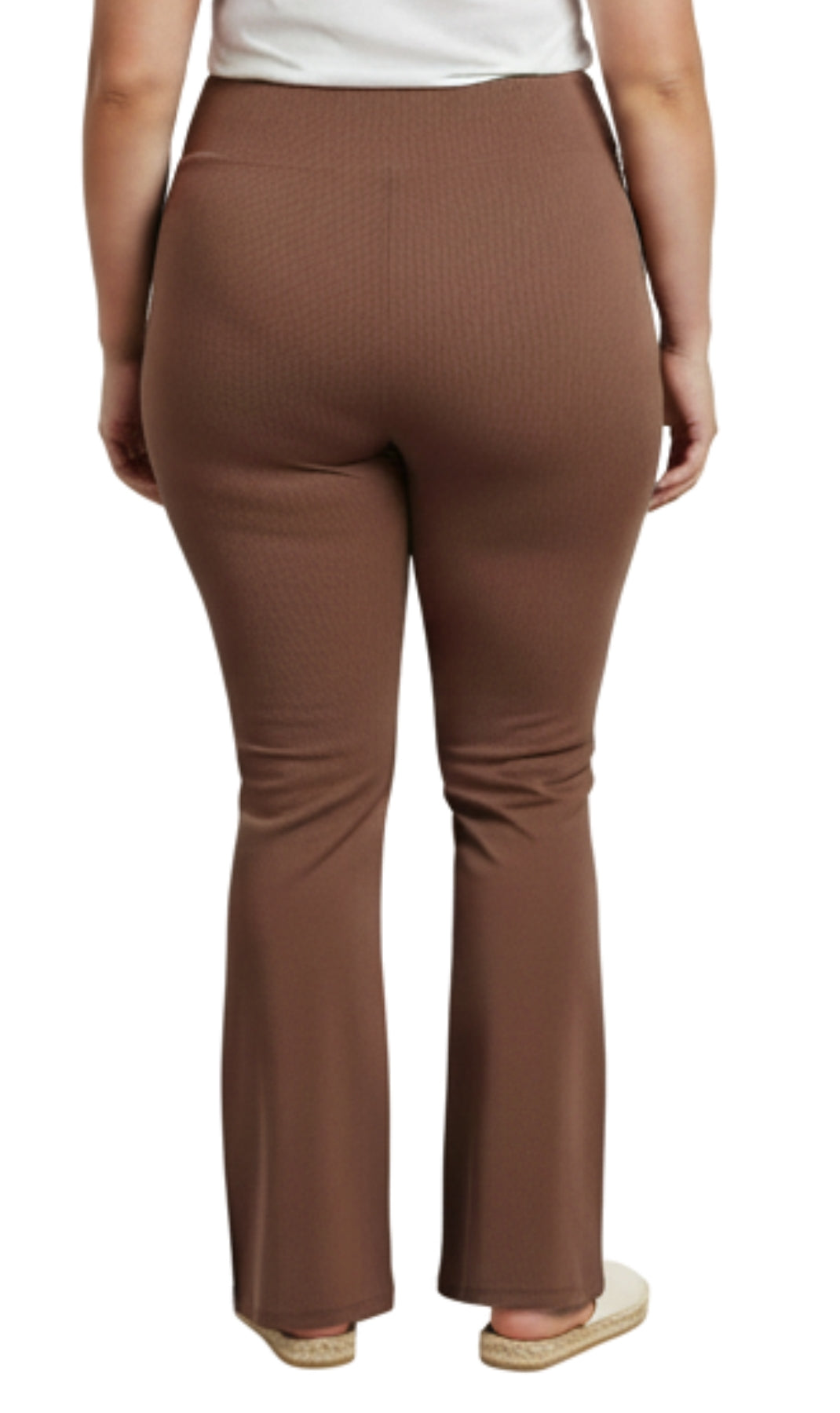 Women's Bootcut Flare plus size Leggings — Pull-On Cotton Stretch with Crossover Waist