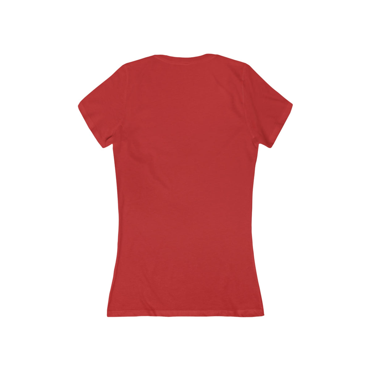 JAH Women's Deep V-Neck Tee — Airlume Cotton | Slim Fit Rastafari Faith Tee