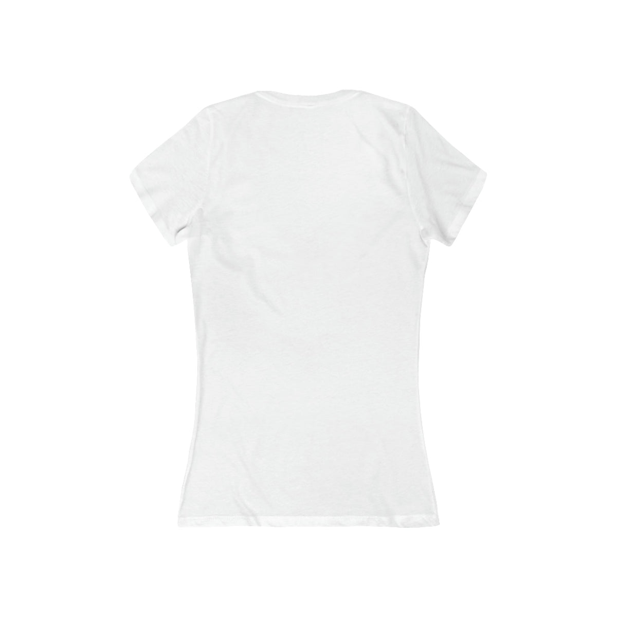 JAH Women's Deep V-Neck Tee — Airlume Cotton | Slim Fit Rastafari Faith Tee