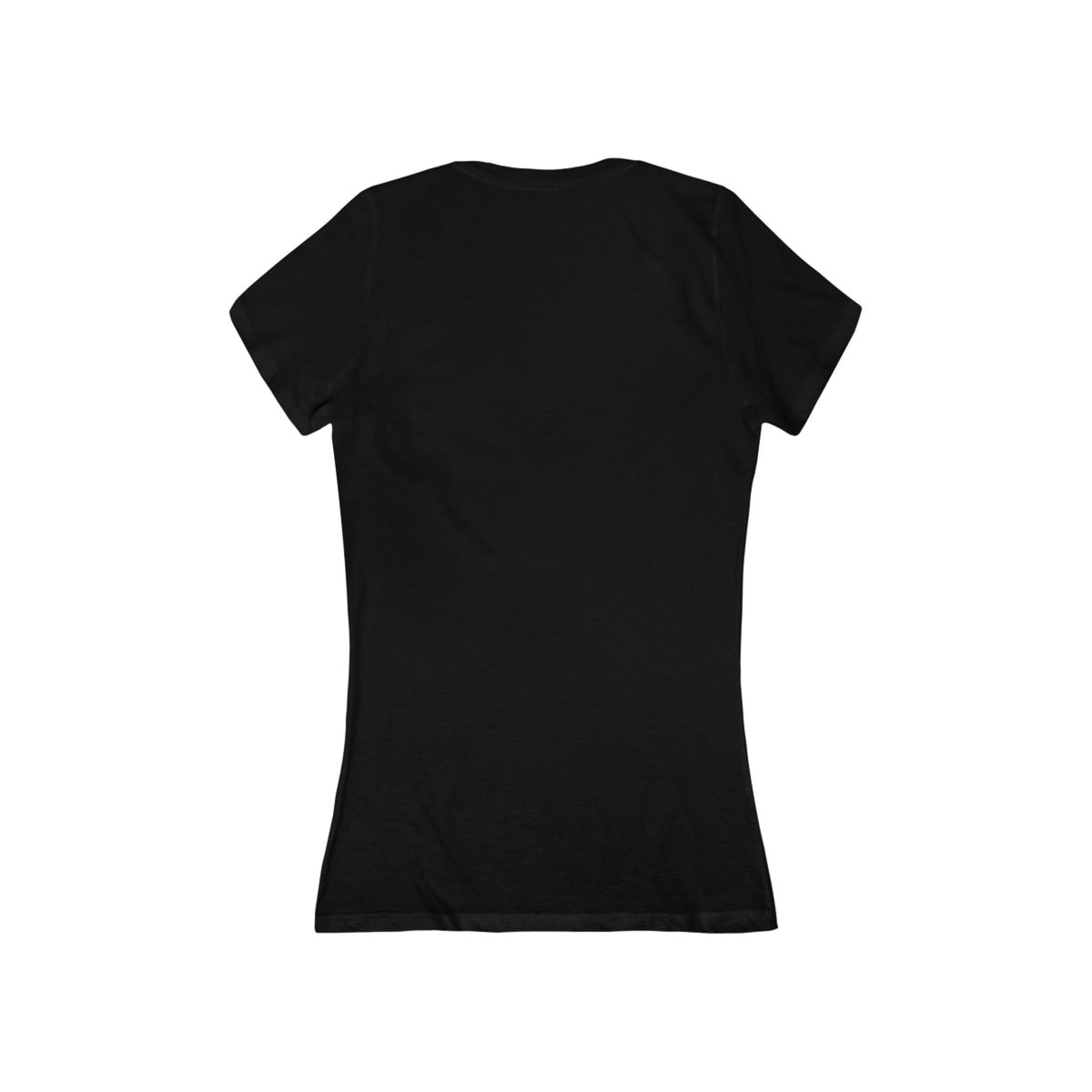 JAH Women's Deep V-Neck Tee — Airlume Cotton | Slim Fit Rastafari Faith Tee
