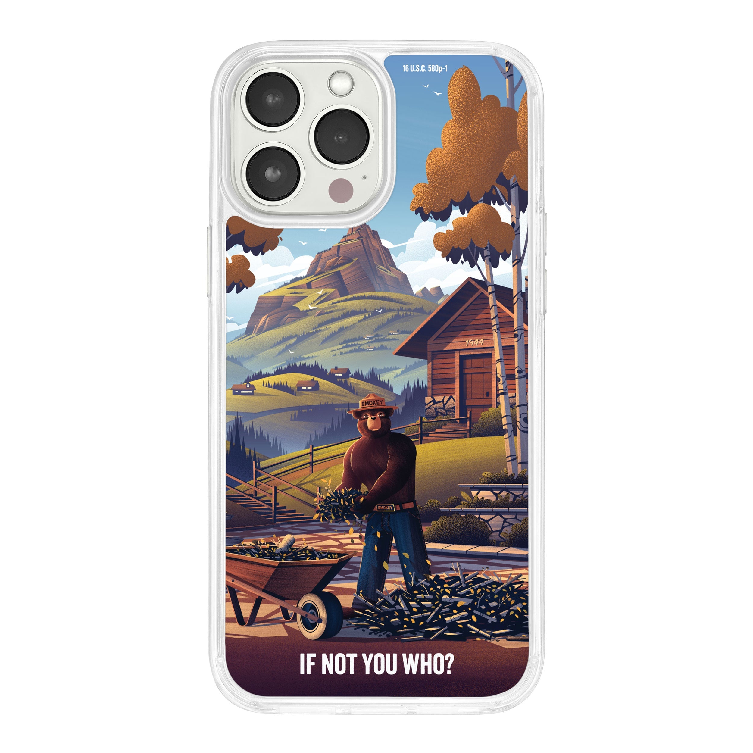 Smokey Bear Classic HD Apple iPhone 15 Series Mag-Safe Phone Case