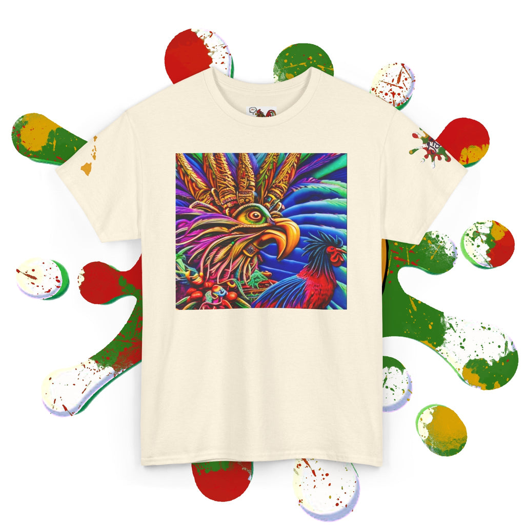 Rasta Rooster Tee - Ancient Maya Edition