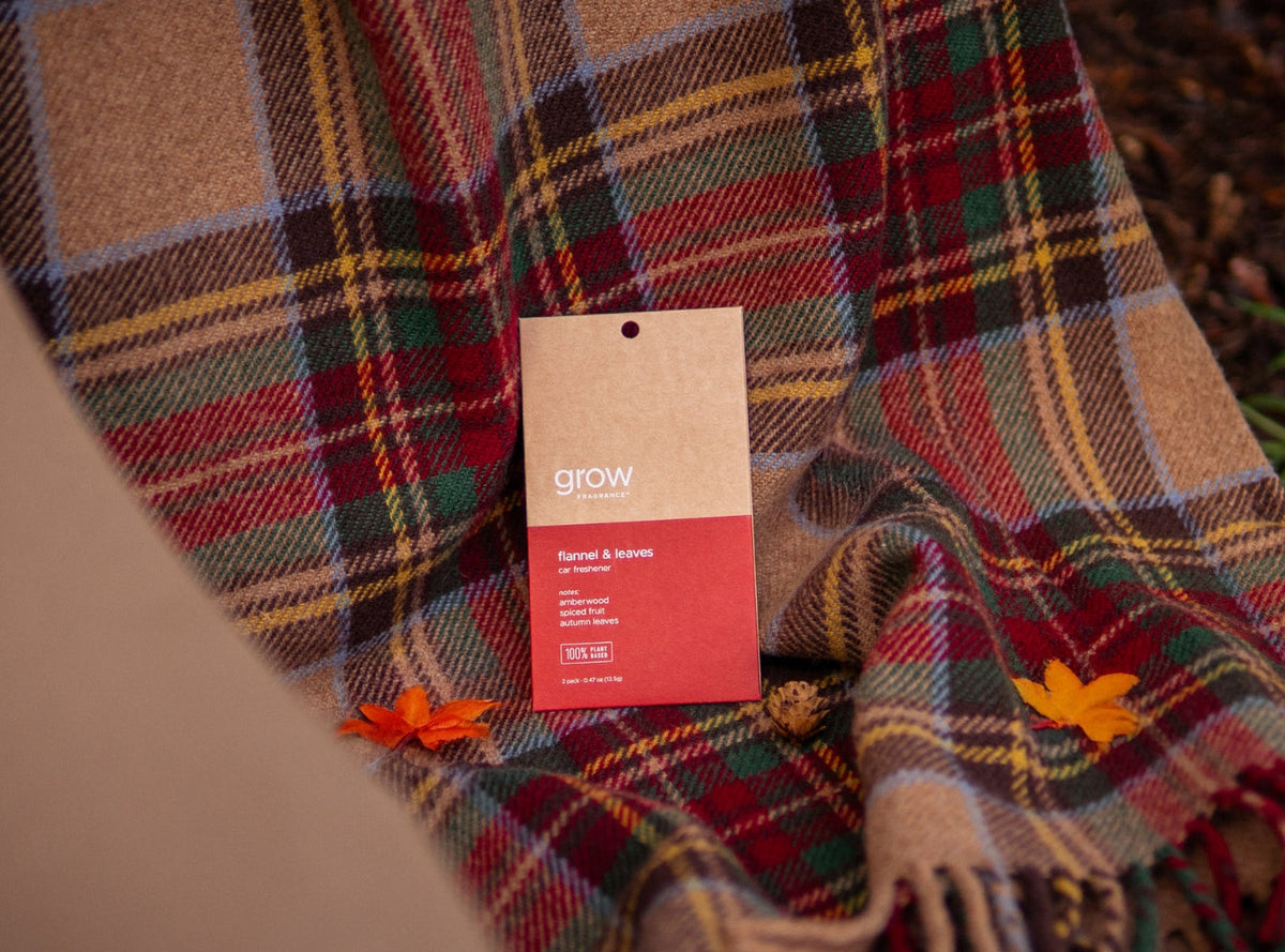 Flannel + Leaves Car Freshener