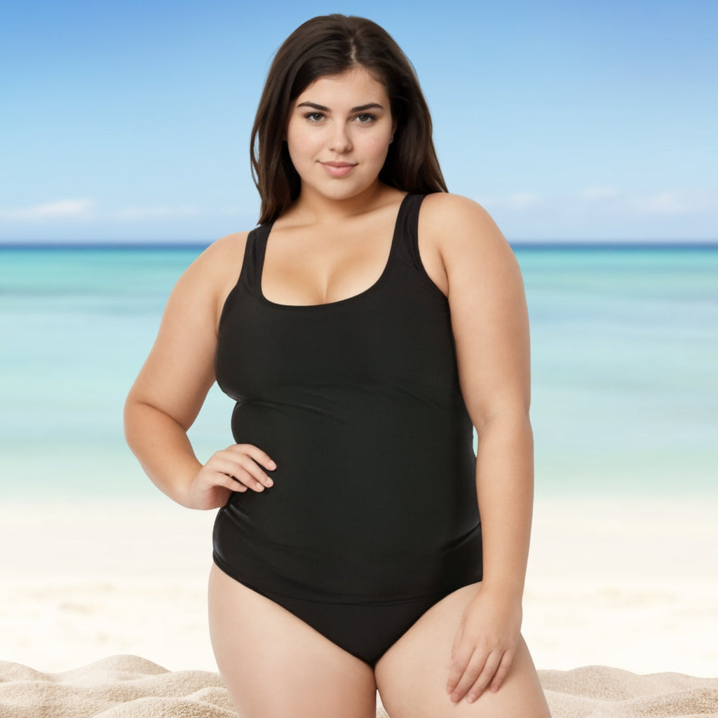 InstantFigure Plus Size Swimwear Hipster Bottoms 13216BC