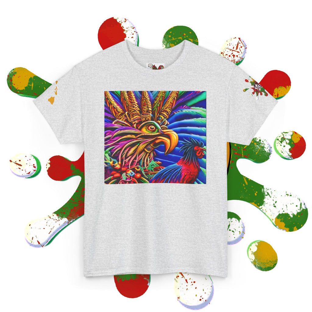 Rasta Rooster Tee - Ancient Maya Edition