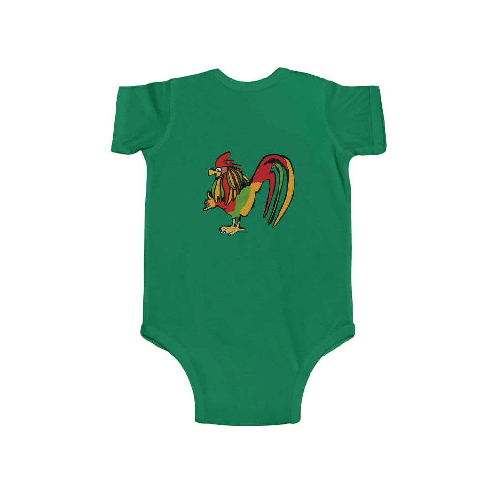 Infant Rasta Rooster Jersey Bodysuit