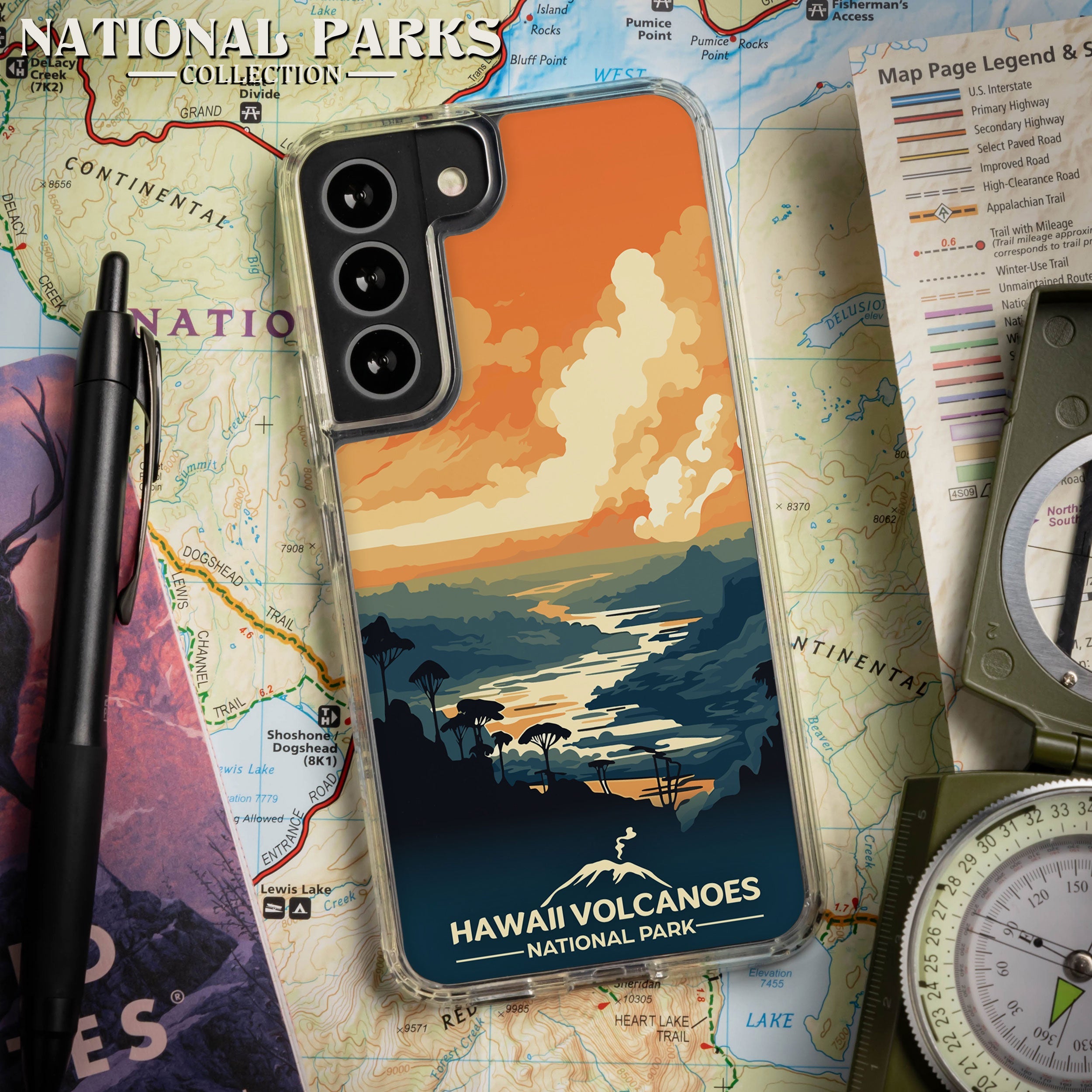National Parks Hawaii Volcanoes HD Samsung Galaxy S21 Phone Case