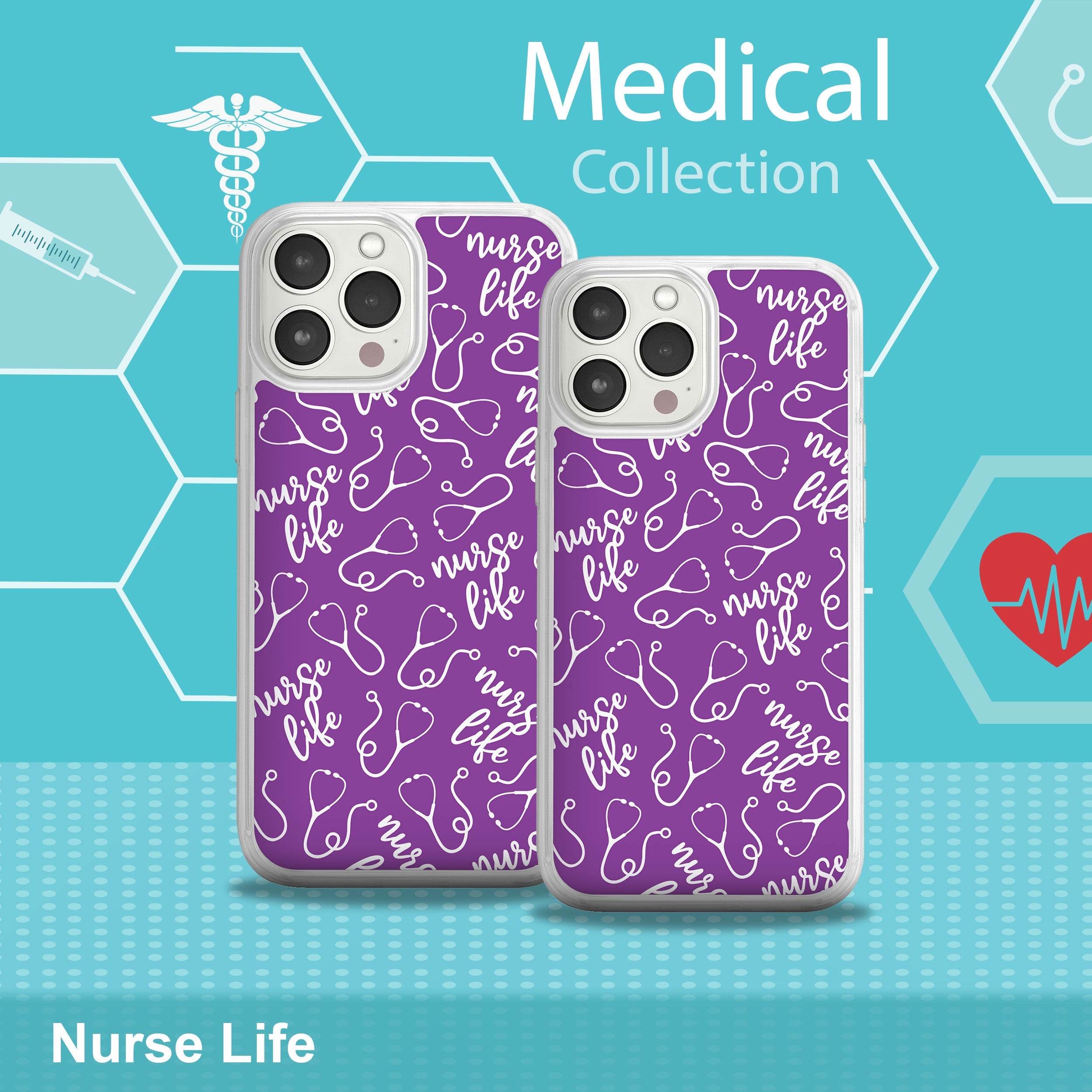 Nurse HD Apple iPhone 15 Series Mag-Safe Phone Case
