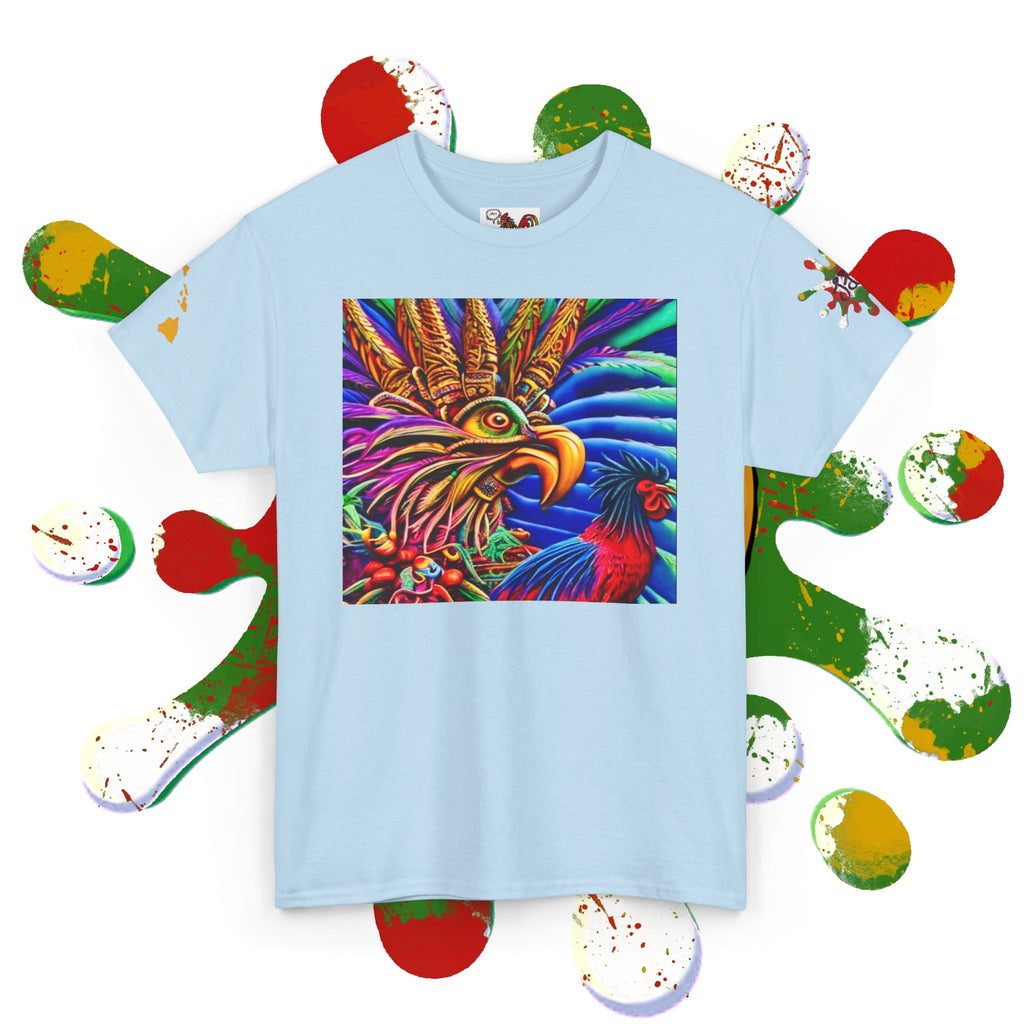 Rasta Rooster Tee - Ancient Maya Edition
