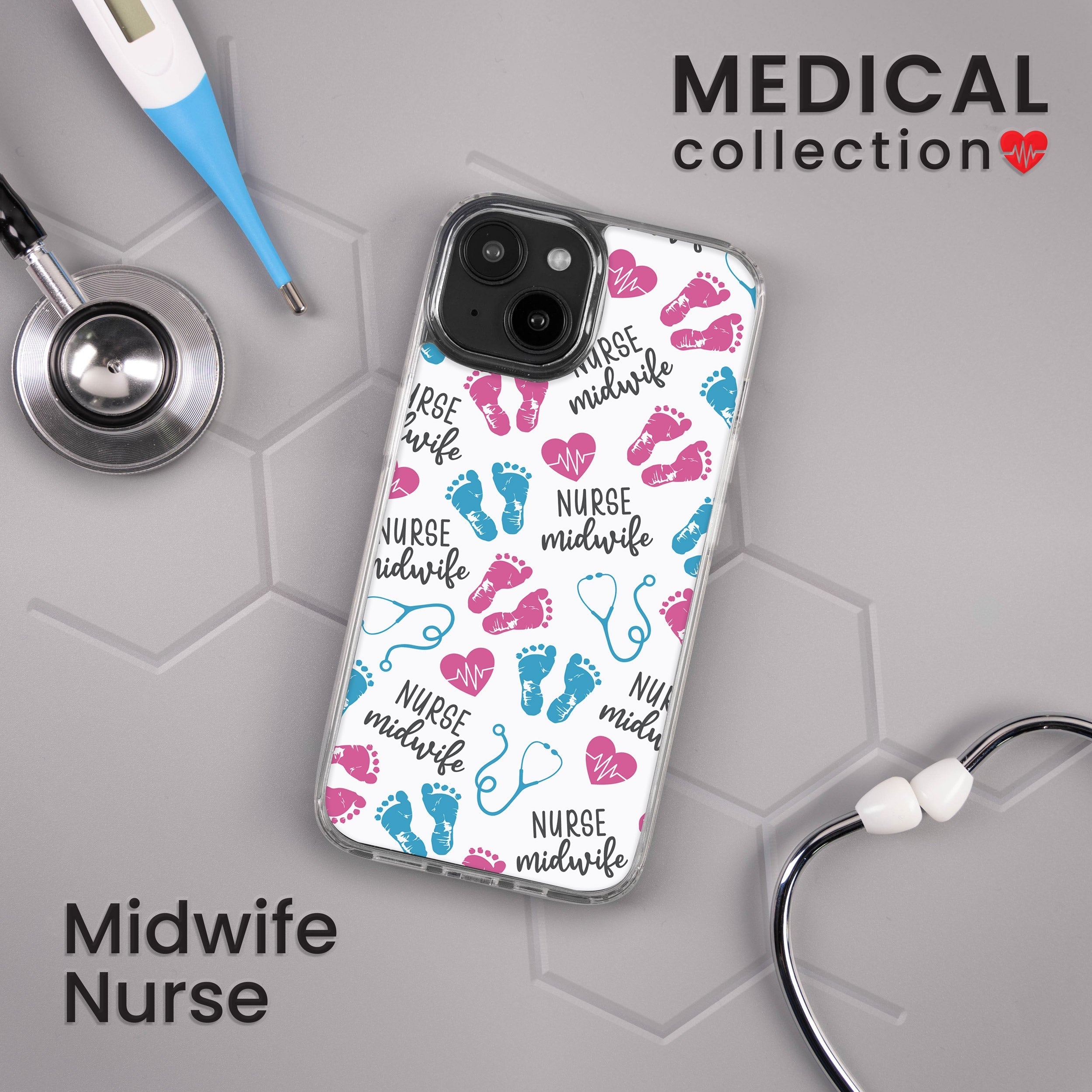 Nurse HD Apple iPhone 14 Series Mag-Safe Phone Case