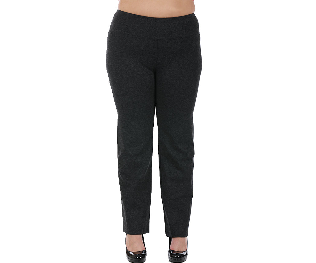 InstantFigure Curvy Plus Size Straight Wide Leg Pant 16803MC
