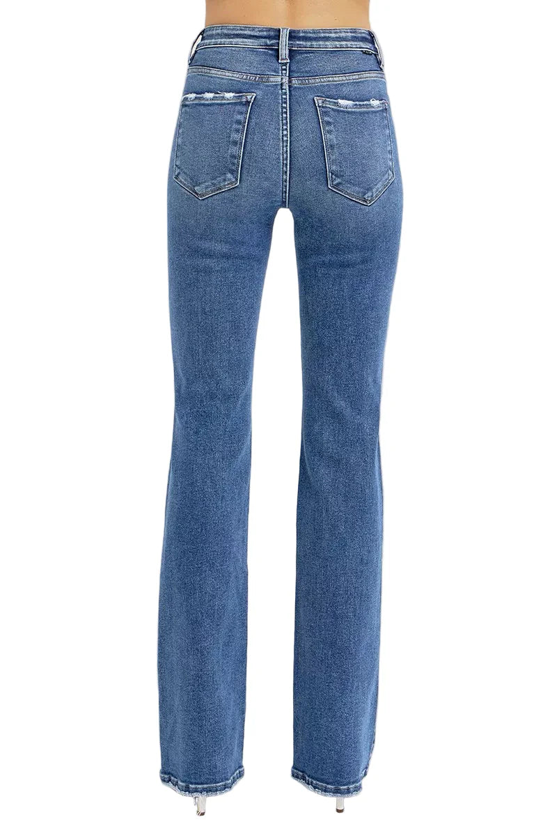 RISEN Full Size Tummy Control High Rise Straight Jeans Plus Size