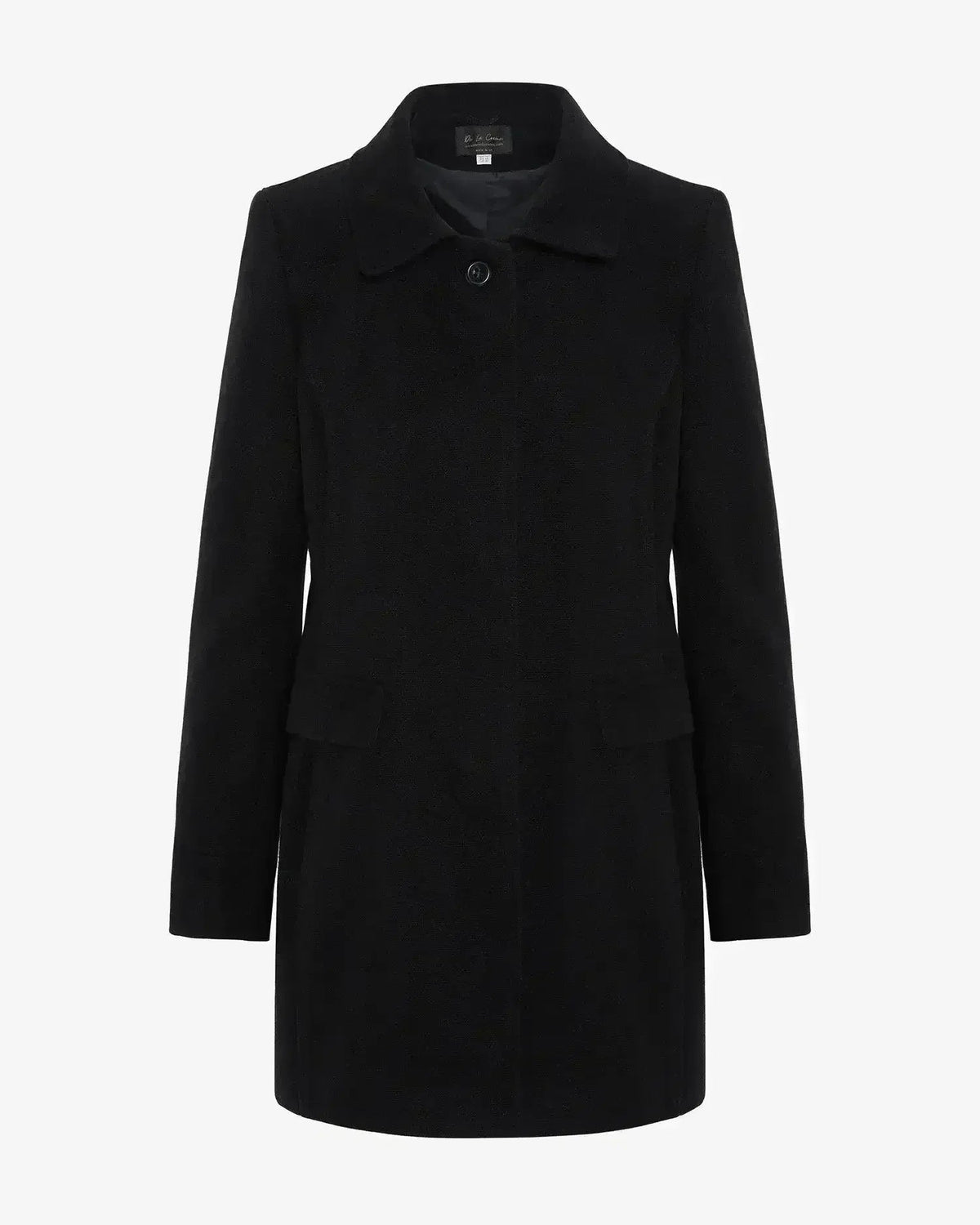 De La Creme Womens Wool Blend Hip Length Covert Coat