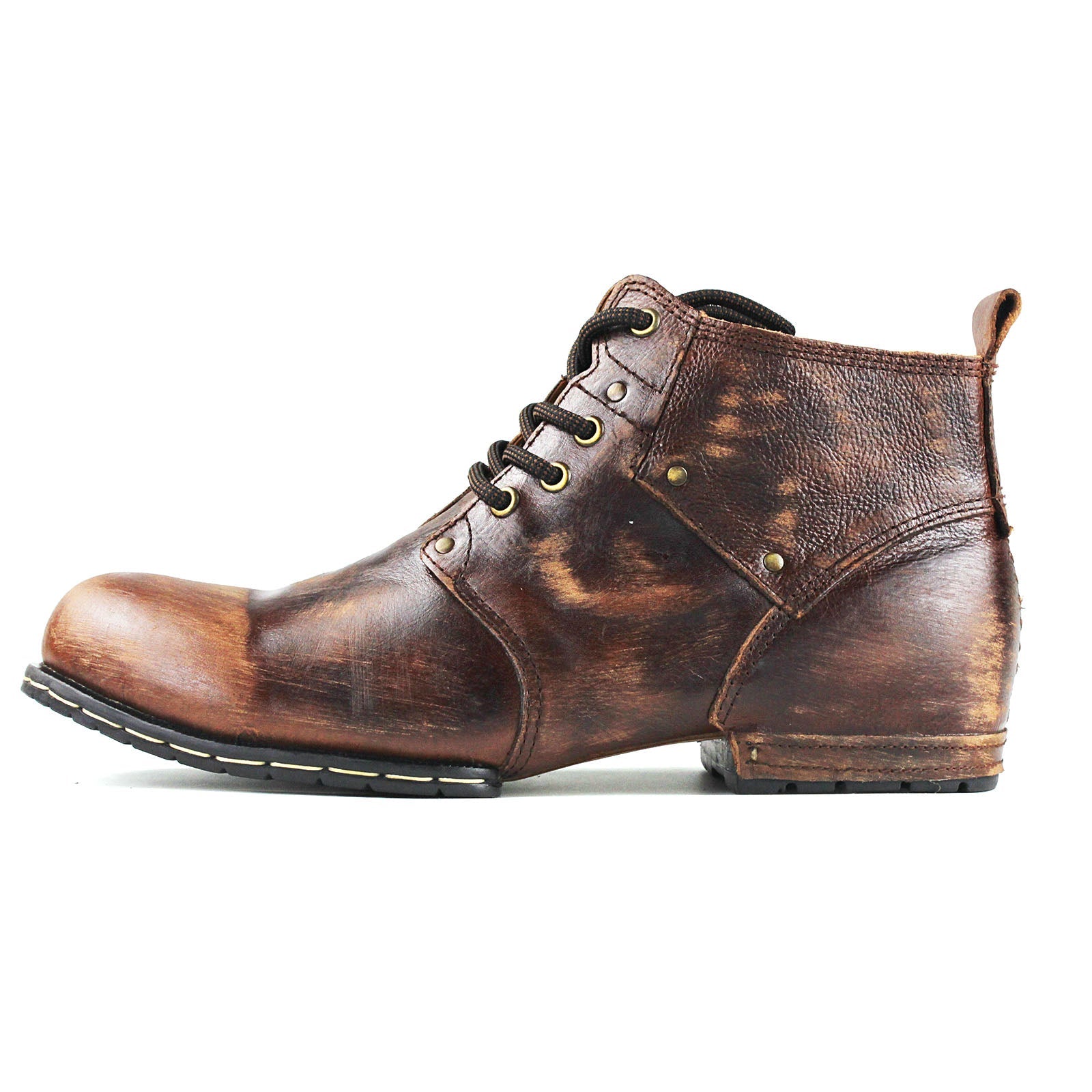 Men's Leather Ankle Boots OSS-6015-2-Retro