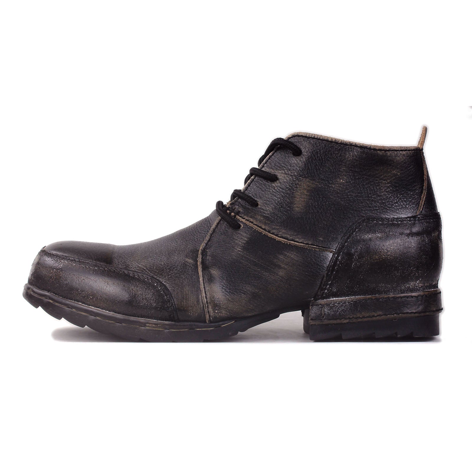 Men's Leather Ankle Boots OS-6015-7-Vintage-US-R