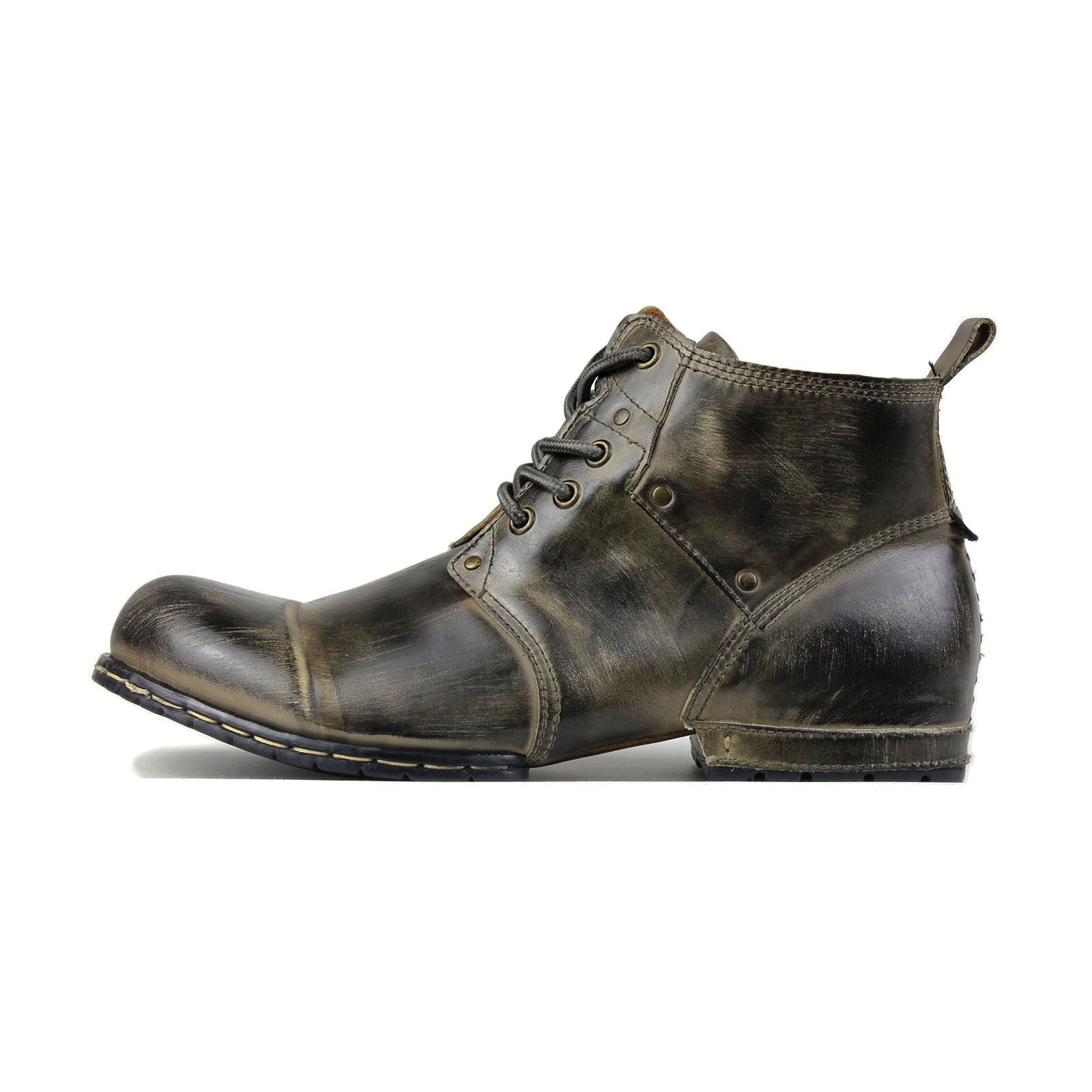 Men's Leather Ankle Boots OSS-6015-2-Retro