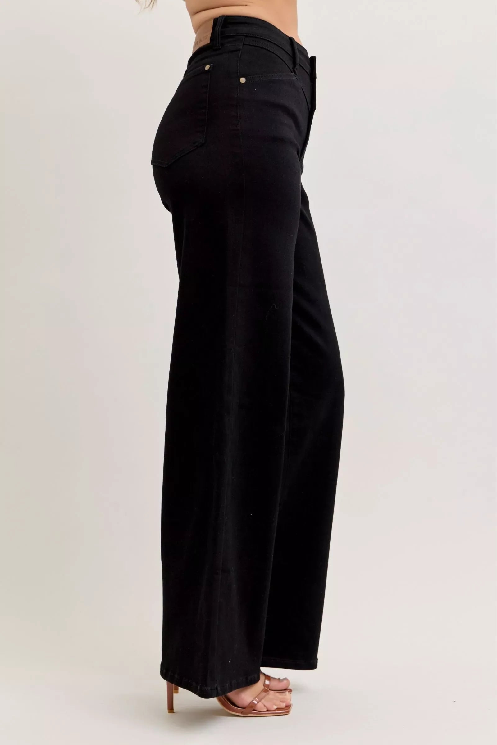 High-Waisted Wide Leg Jeans