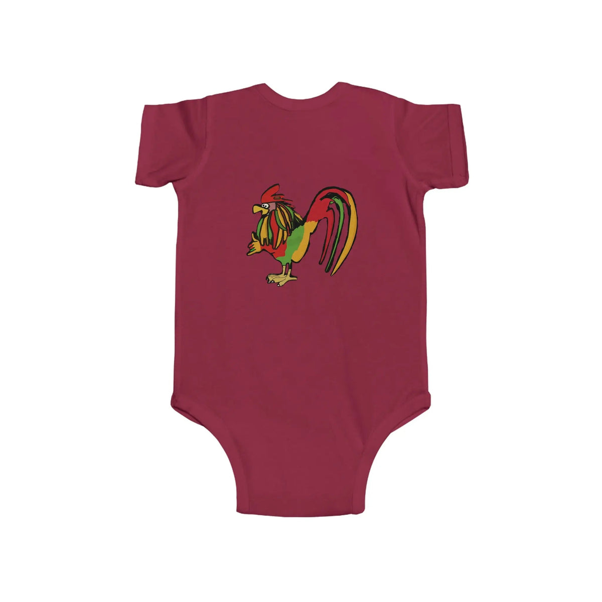 Infant Rasta Rooster Jersey Bodysuit