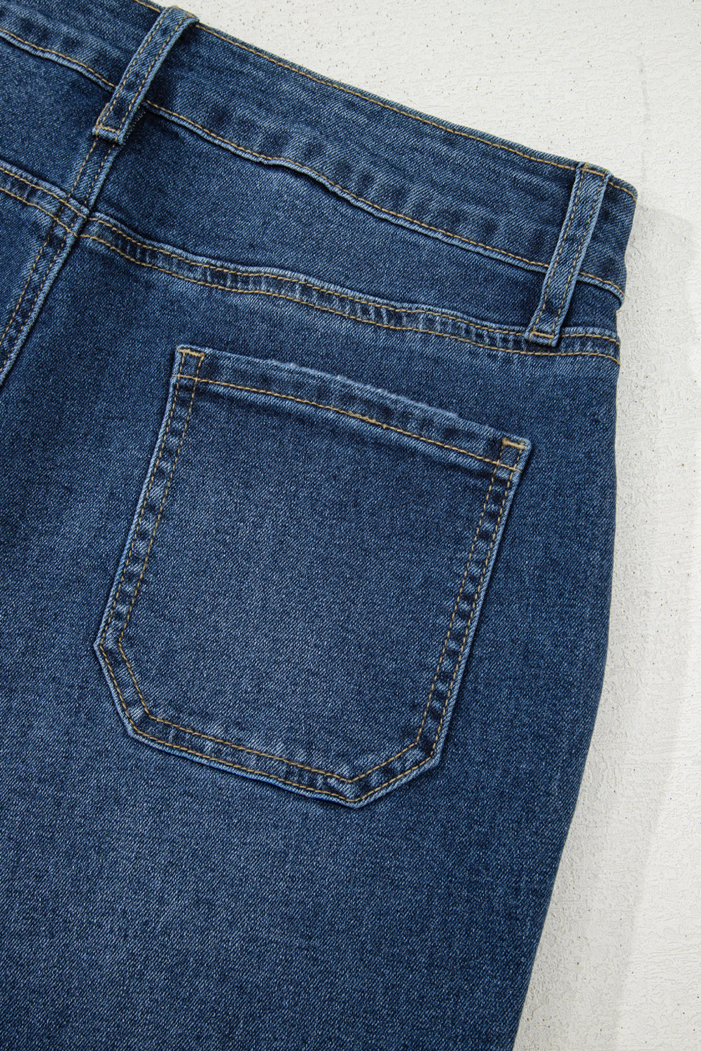 Cropped High Rise Wide Leg Jeans