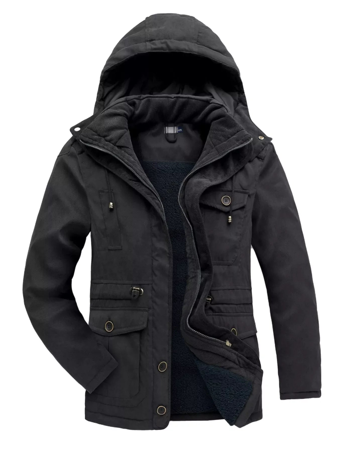 Men's Winter Hooded Zip Up Jacket