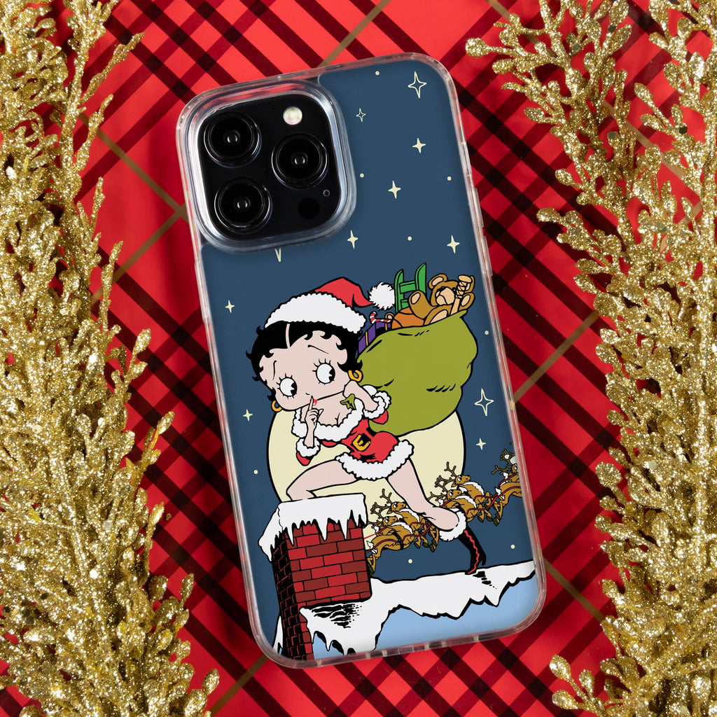 Betty Boop Happy Holidays HD Apple iPhone 12 Series Mag-Safe Phone Case