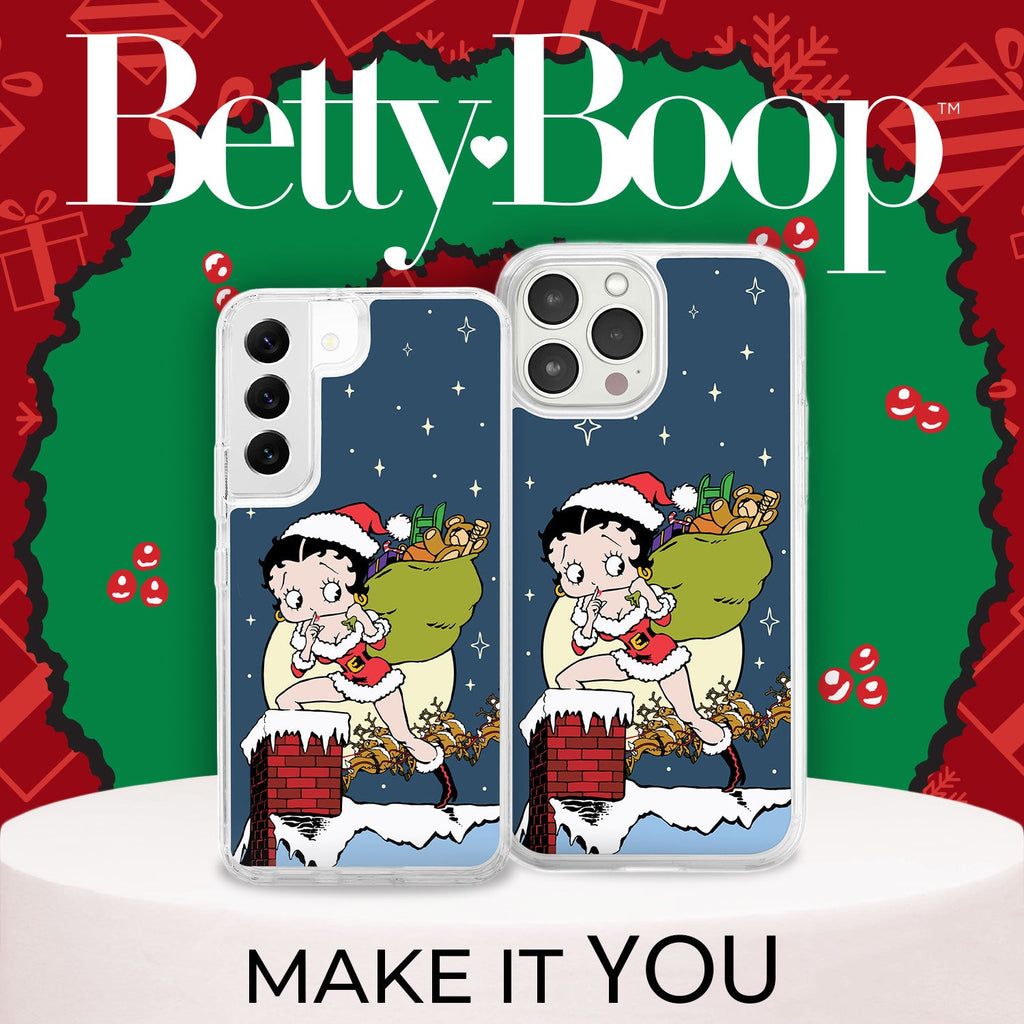 Betty Boop Happy Holidays HD Apple iPhone 13 Series Mag-Safe Phone Case