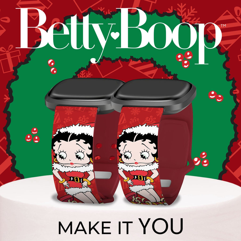 Betty Boop Christmas HD Fitbit Versa 3 and Sense 1 Watch Band