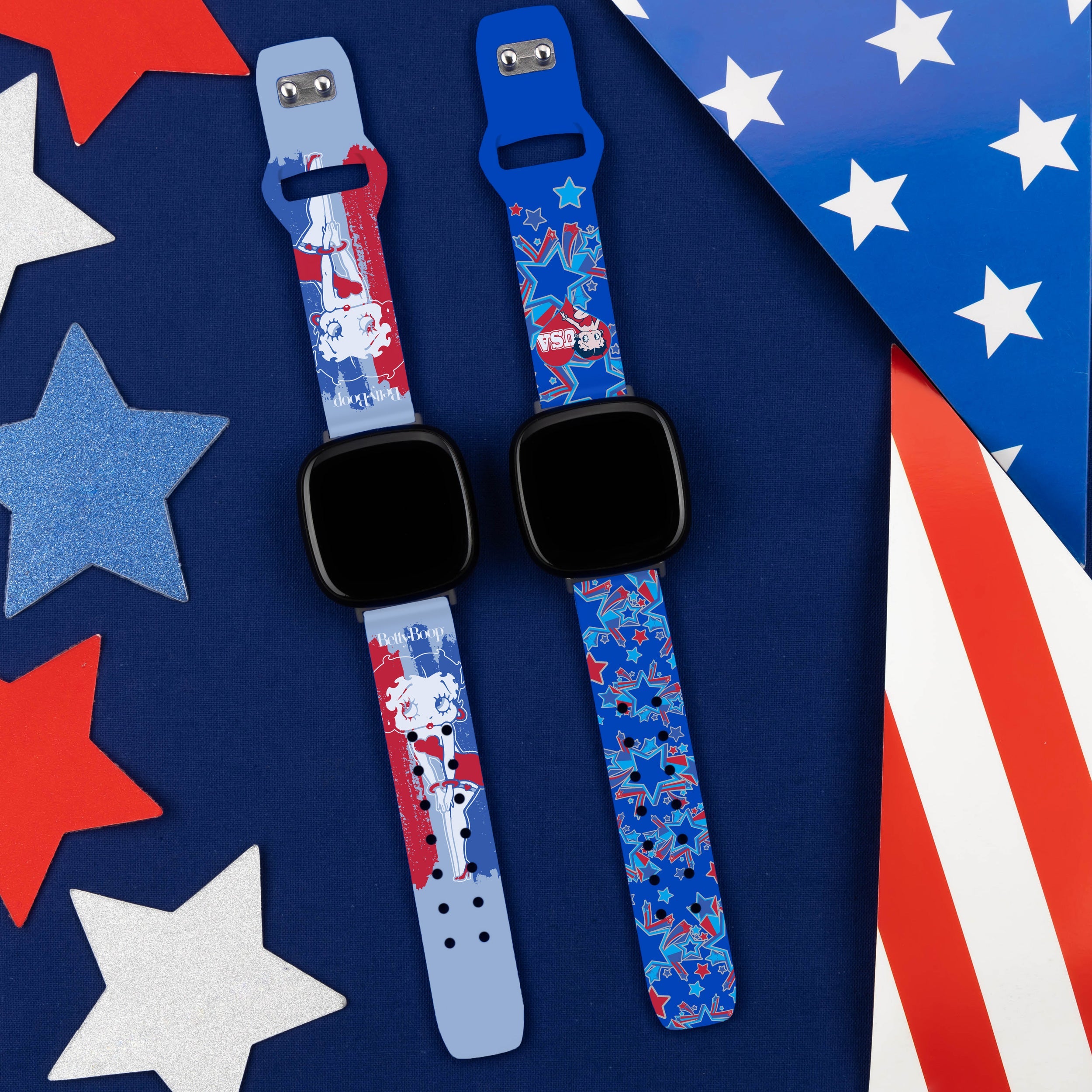 Betty Boop Red White & Boop HD Fitbit Versa 3 and Sense 1 Watch Band