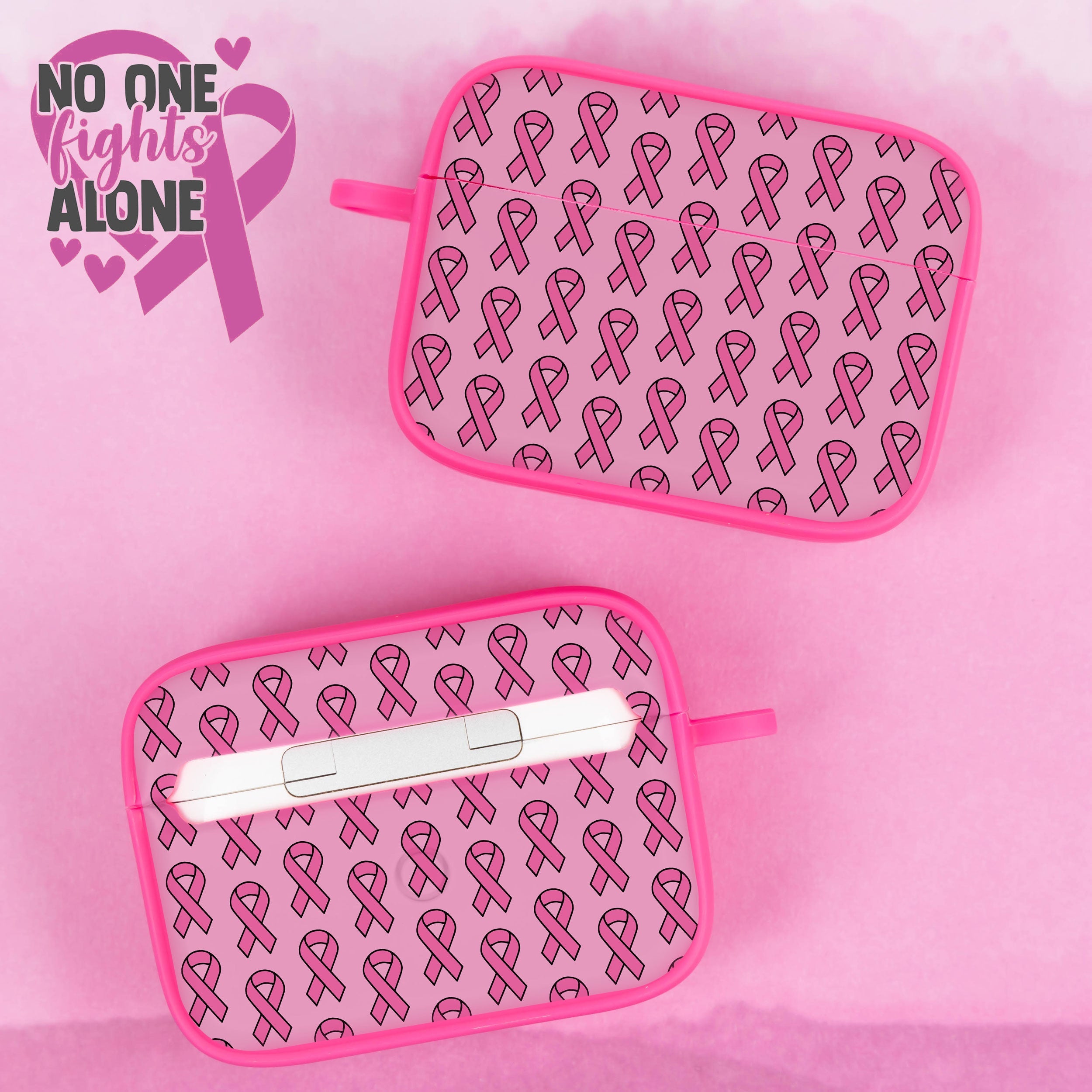 Breast Cancer Awareness HDX Apple AirPods Pro 1 & 2 Case Cover