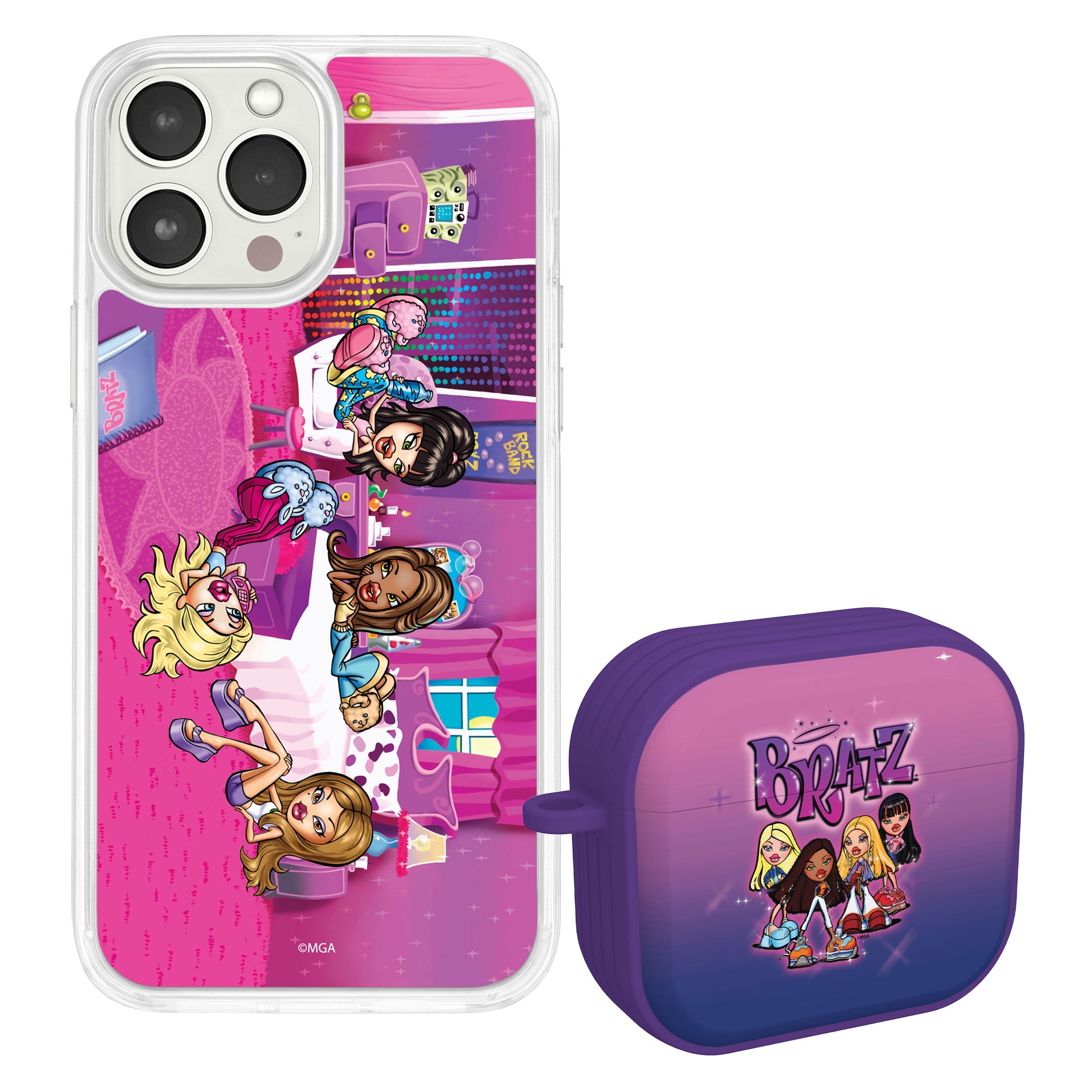 Bratz® Classic HD Apple iPhone 15 Mag-Safe Phone Case and AirPods Gen 3 Combo Package