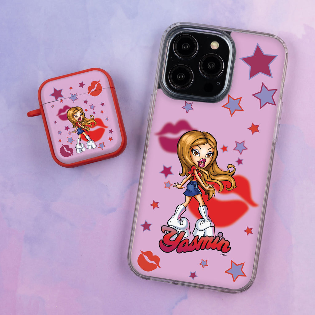 Bratz® Passion For Fashion HD Apple iPhone 14 Mag-Safe Phone Case and AirPods Gen 1 & 2 Combo Package